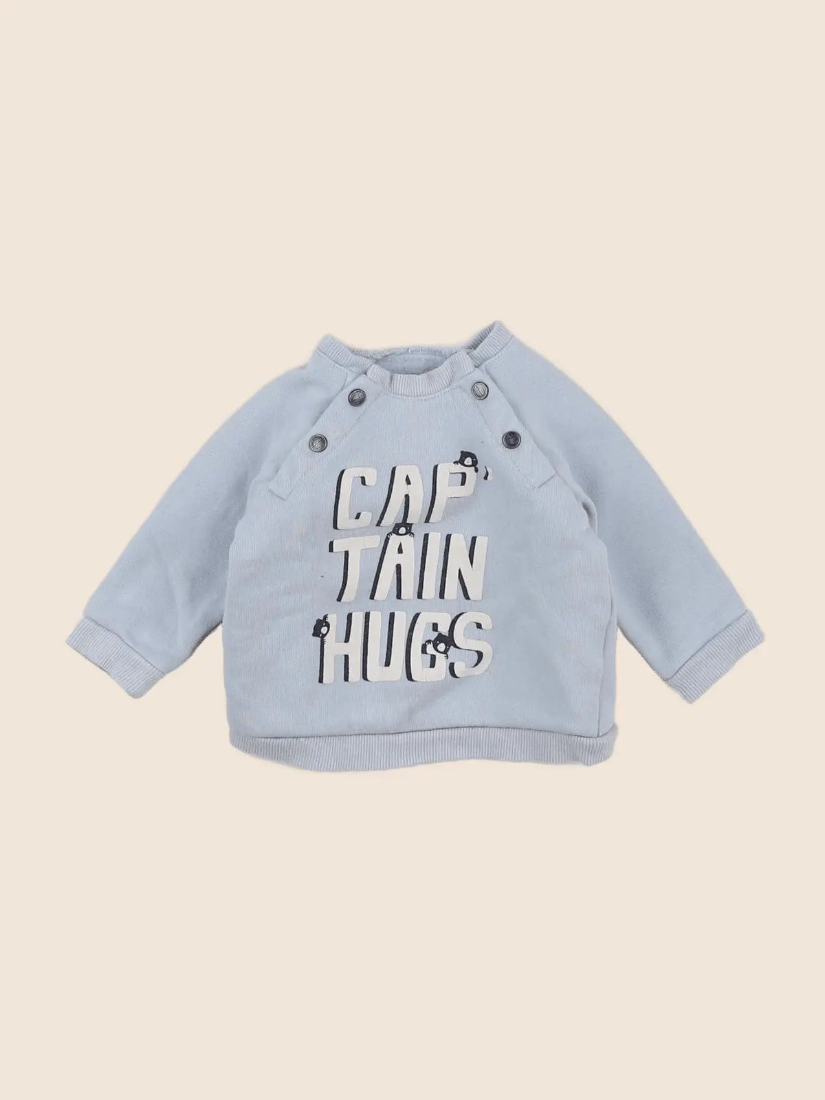 Vertbaudet - sweat bleu - 6 mois
