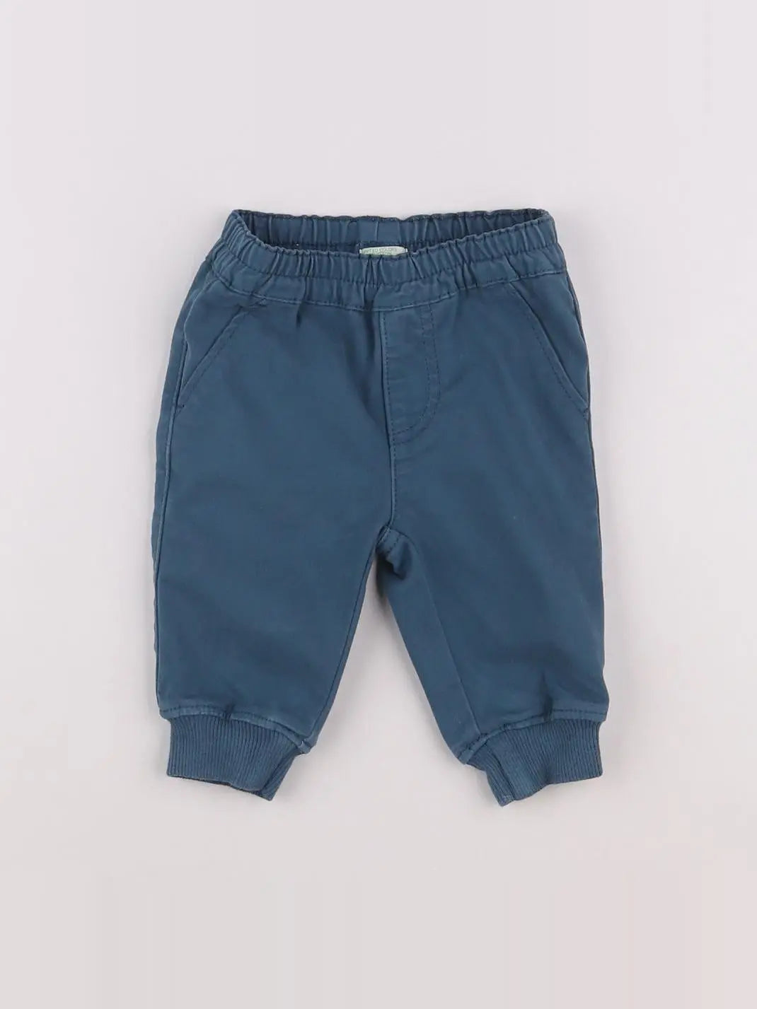 Benetton - pantalon bleu - 3/6 mois