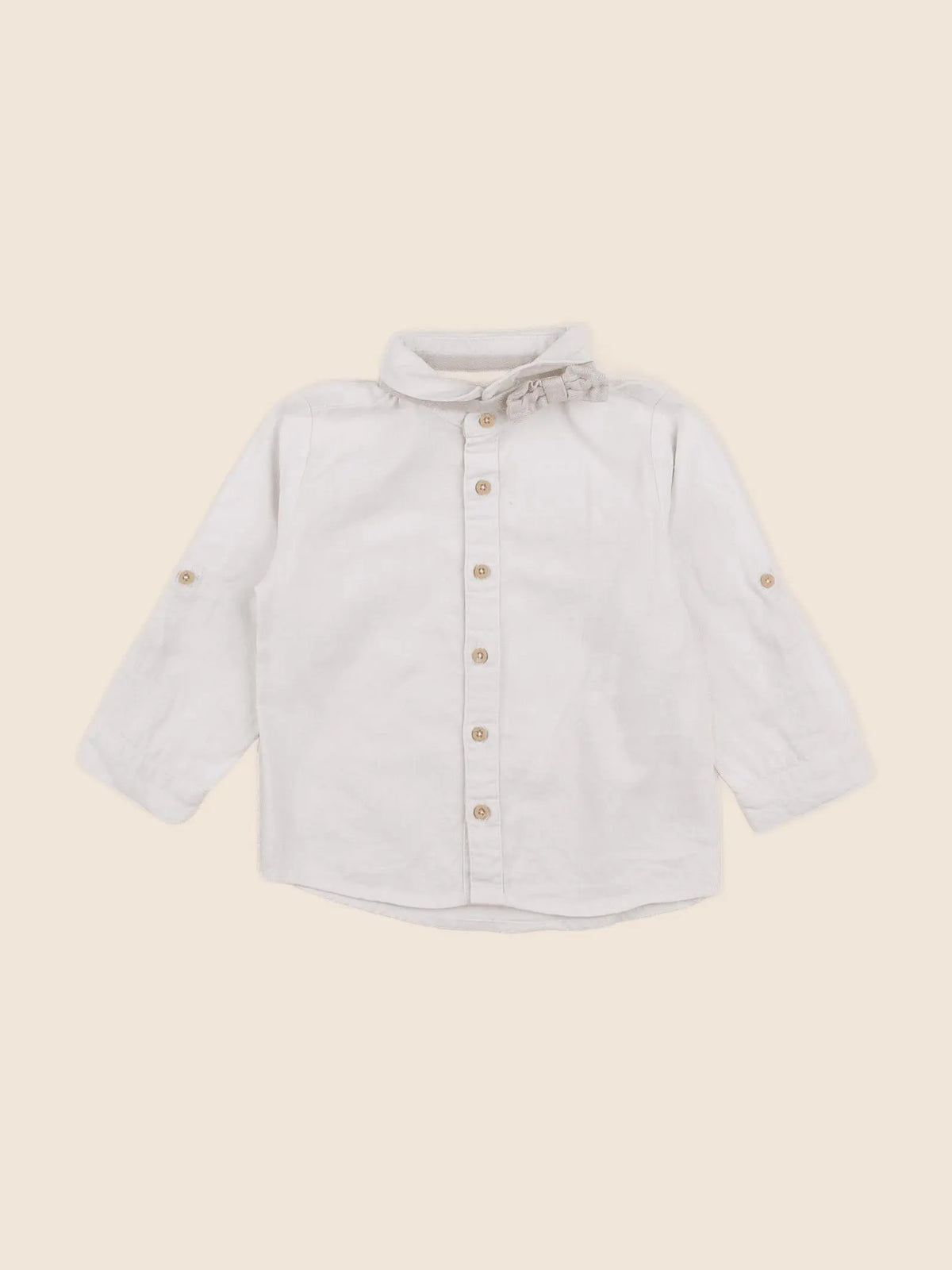 Vertbaudet - chemise beige - 18 mois