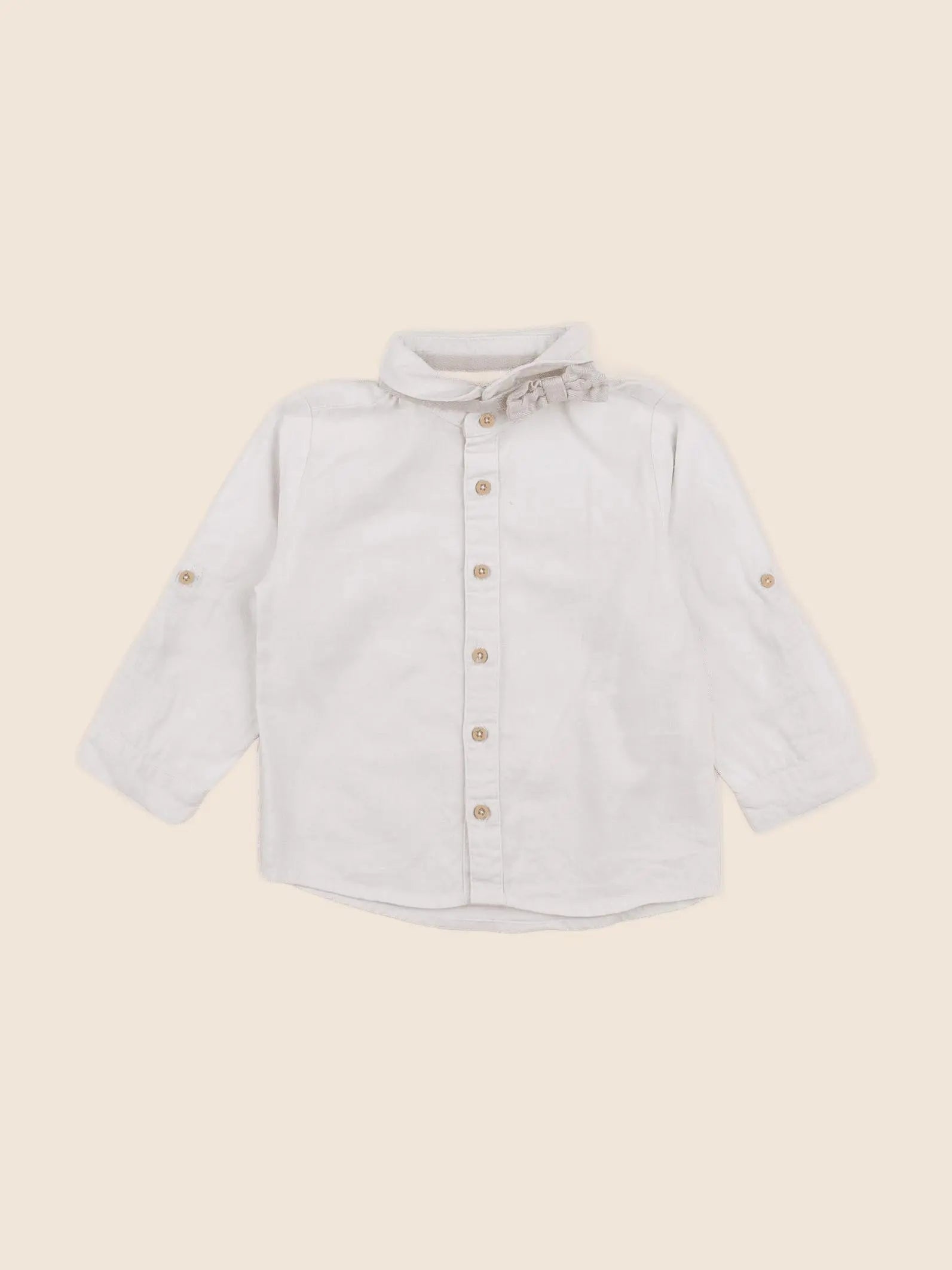 Vertbaudet - chemise beige - 18 mois