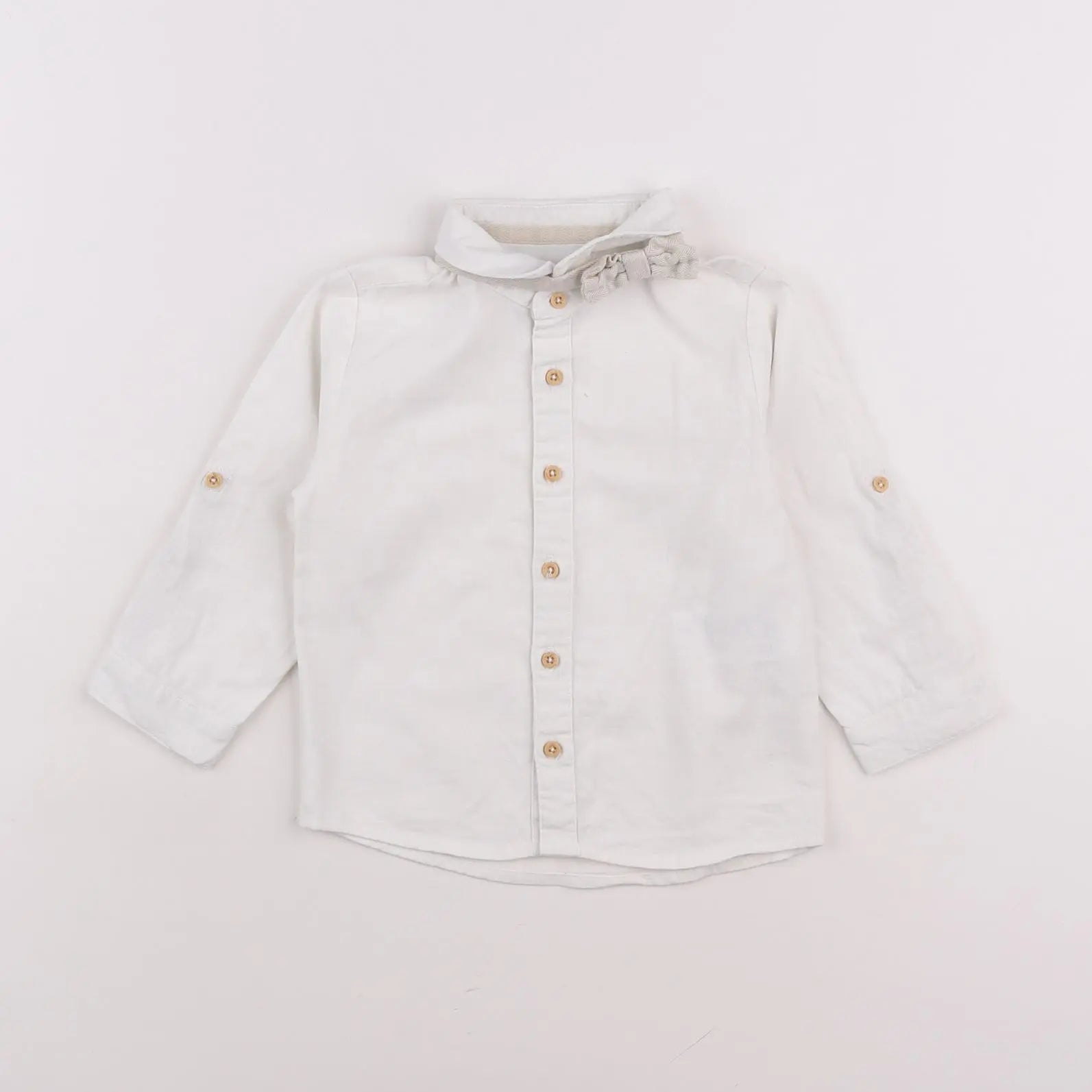 Vertbaudet - chemise beige - 18 mois