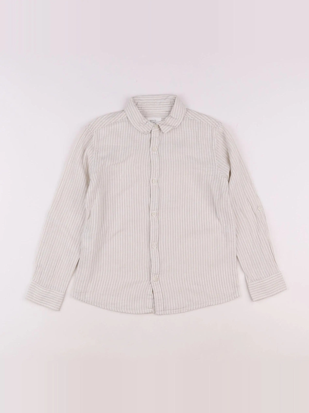 Mango - chemise blanc, beige - 7 ans
