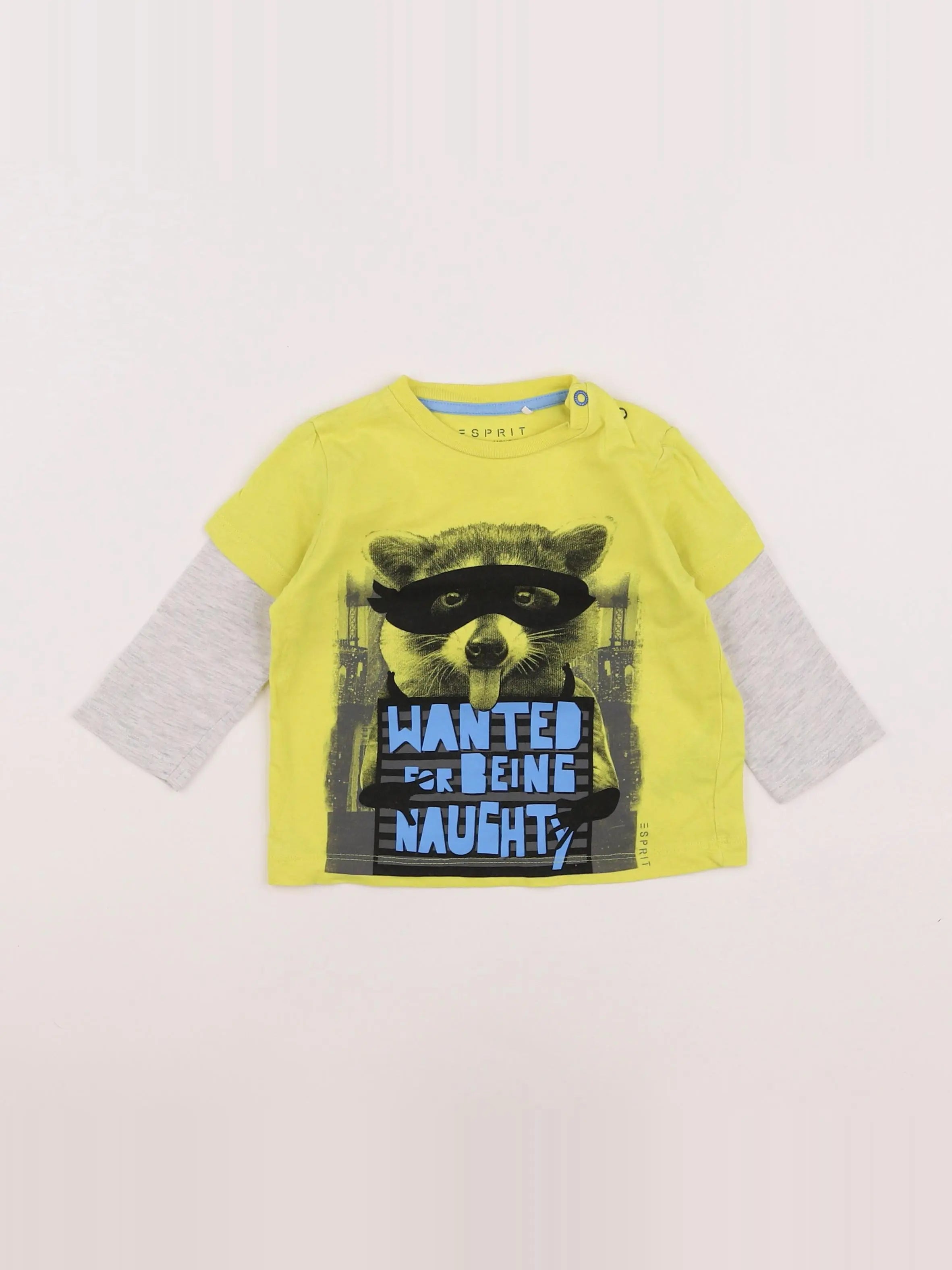 Esprit - tee-shirt jaune - 12 mois