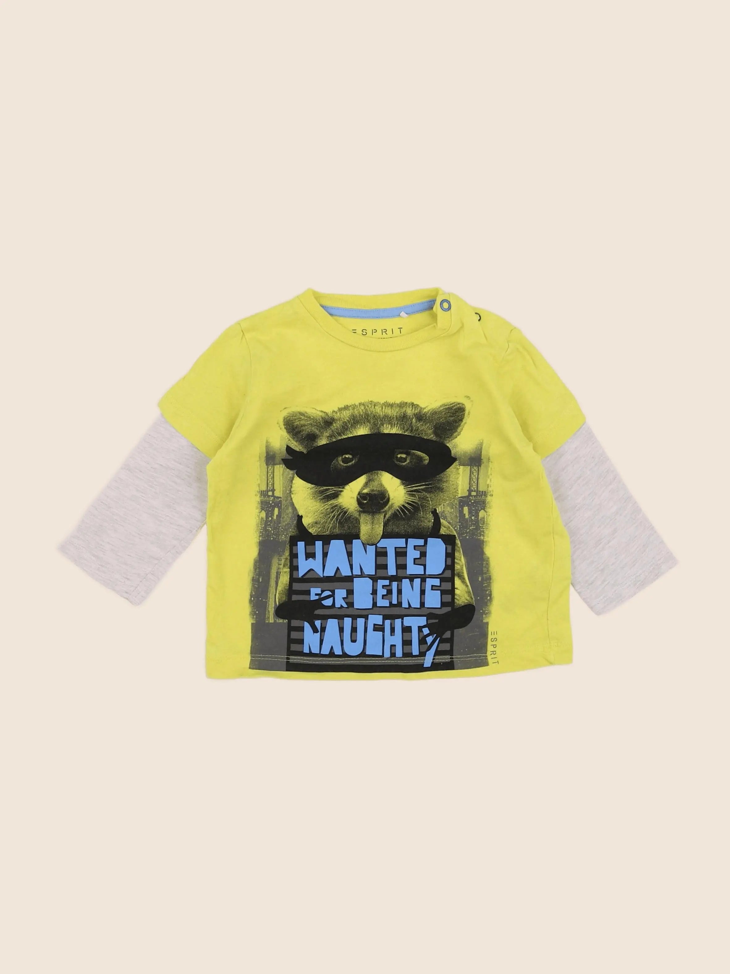 Esprit - tee-shirt jaune - 12 mois
