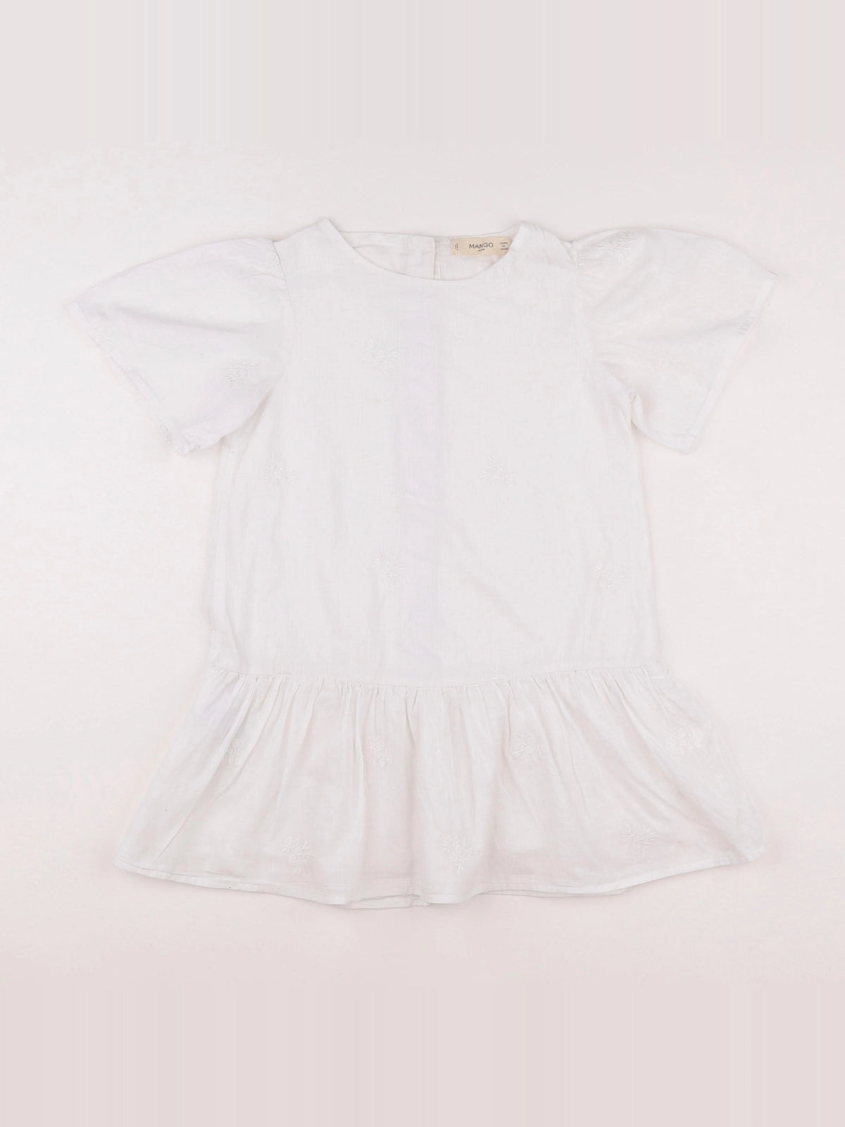 Mango - robe blanc - 6/7 ans