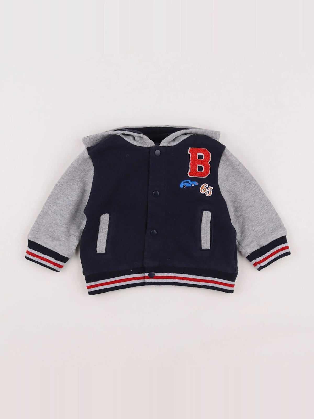 Boutchou - sweat bleu - 6 mois