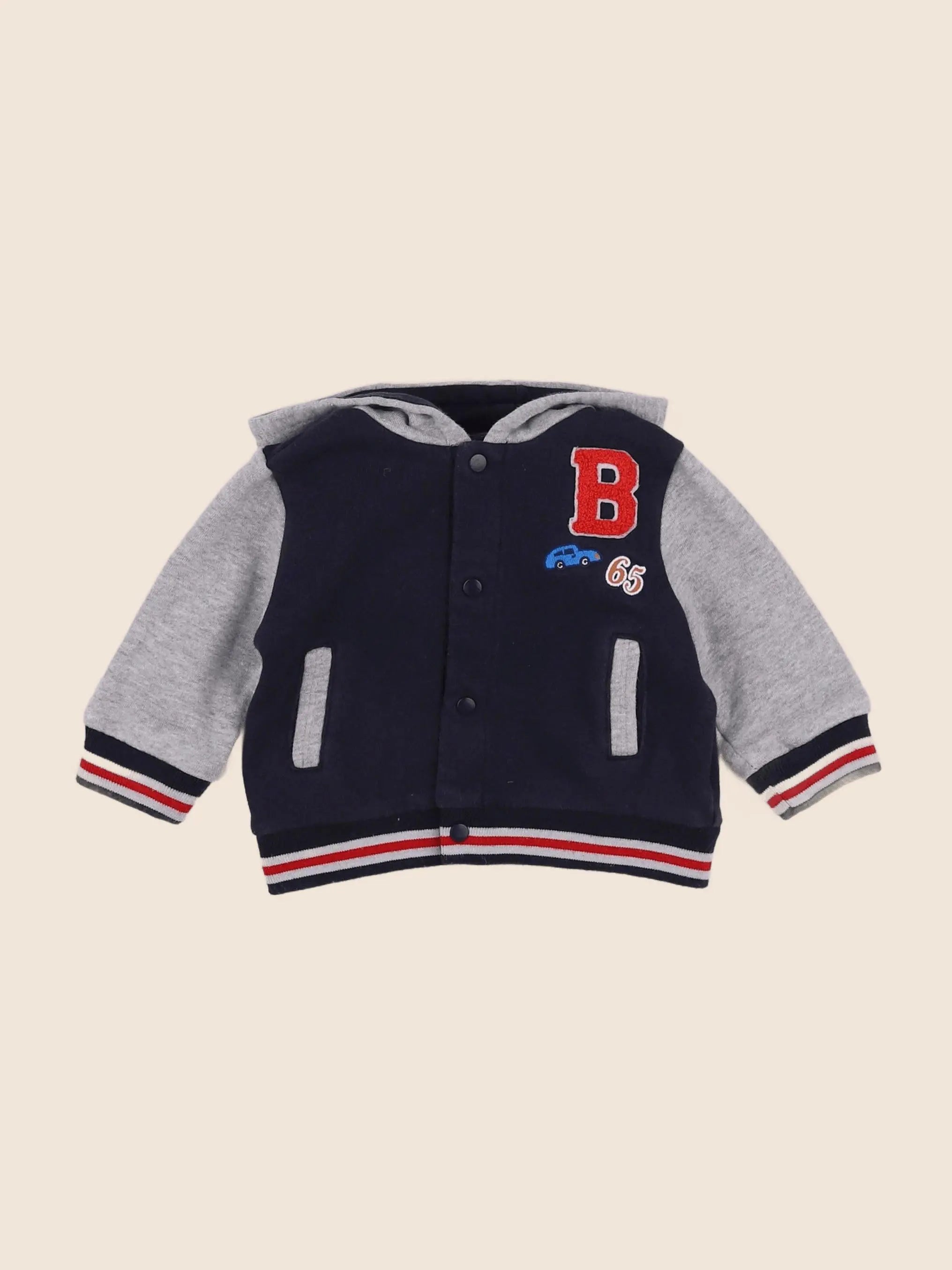 Boutchou - sweat bleu - 6 mois