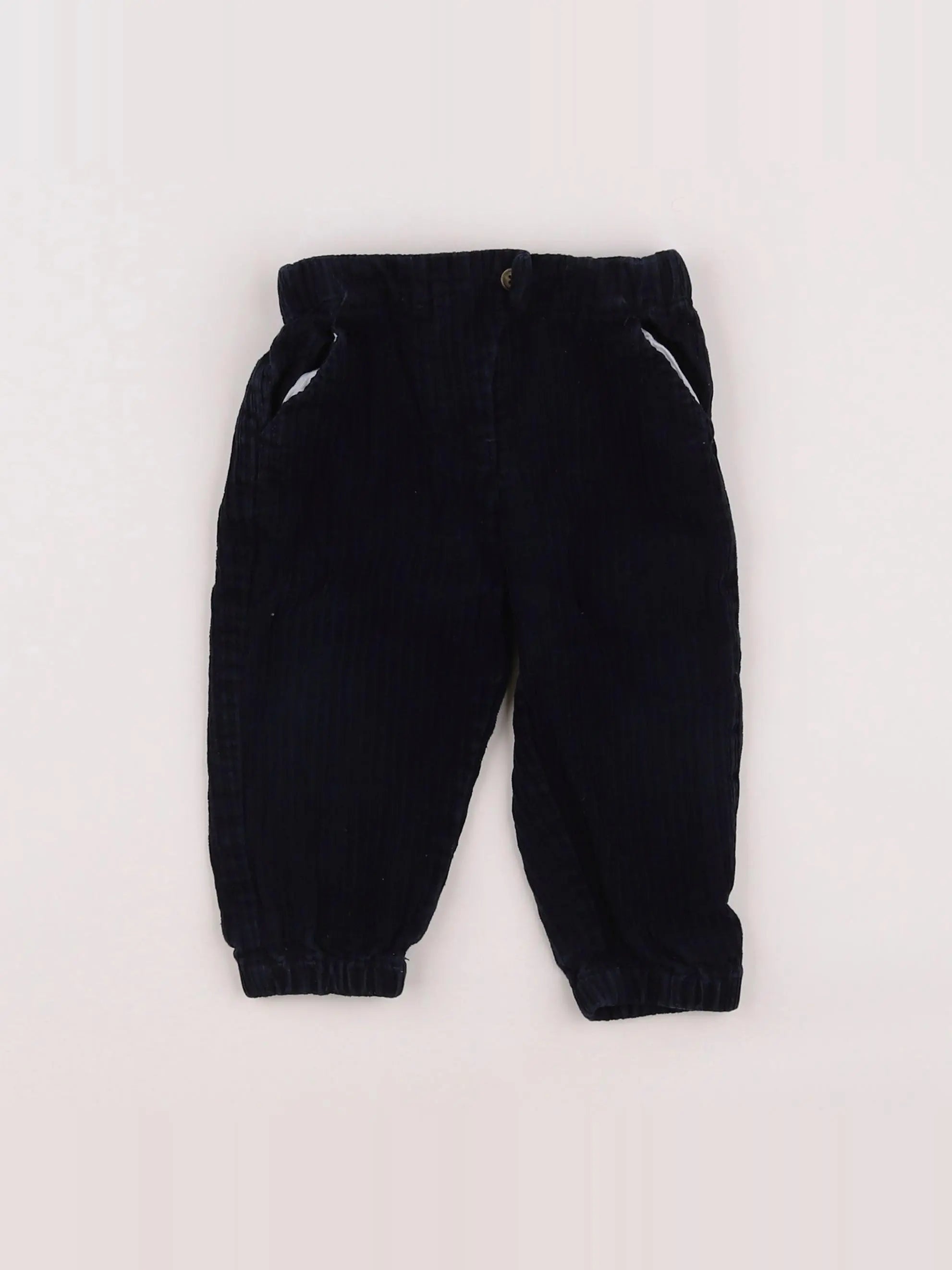 Boutchou - pantalon bleu - 12 mois