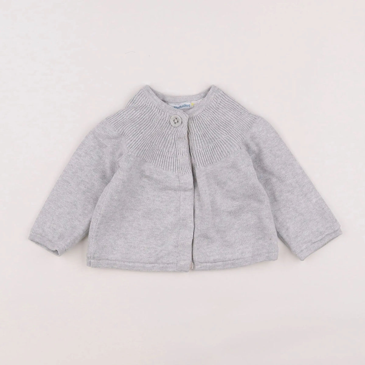 Vertbaudet - gilet gris - 6 mois