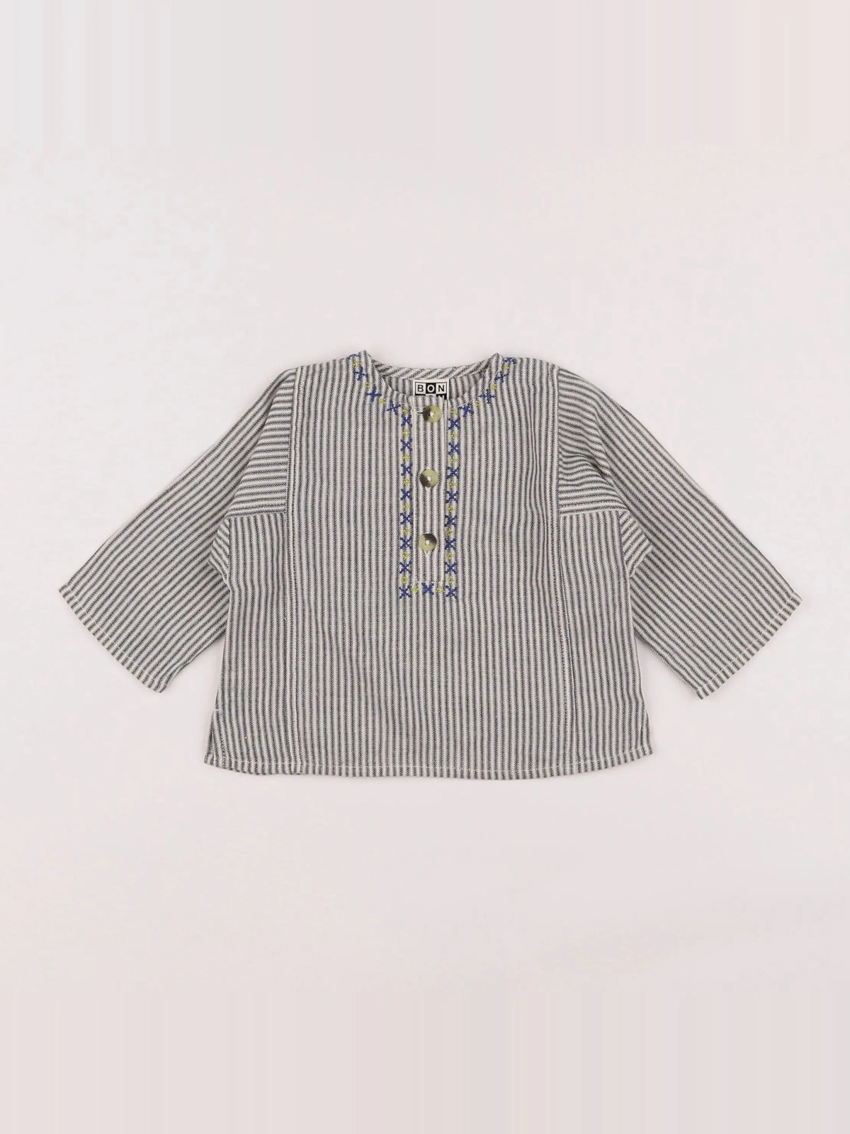 Bonton - blouse bleu - 6 mois