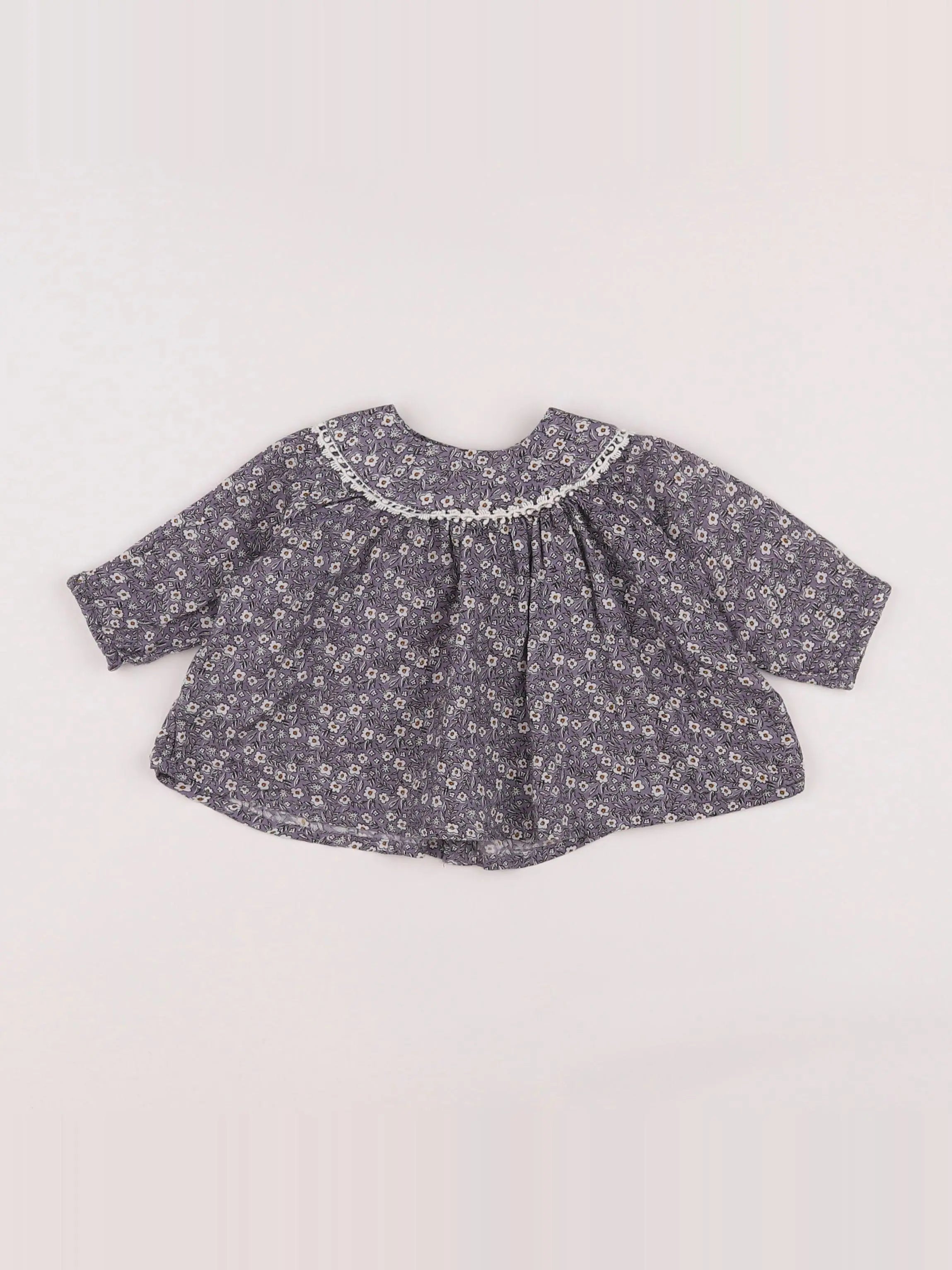 Boutchou - blouse violet - 3 mois