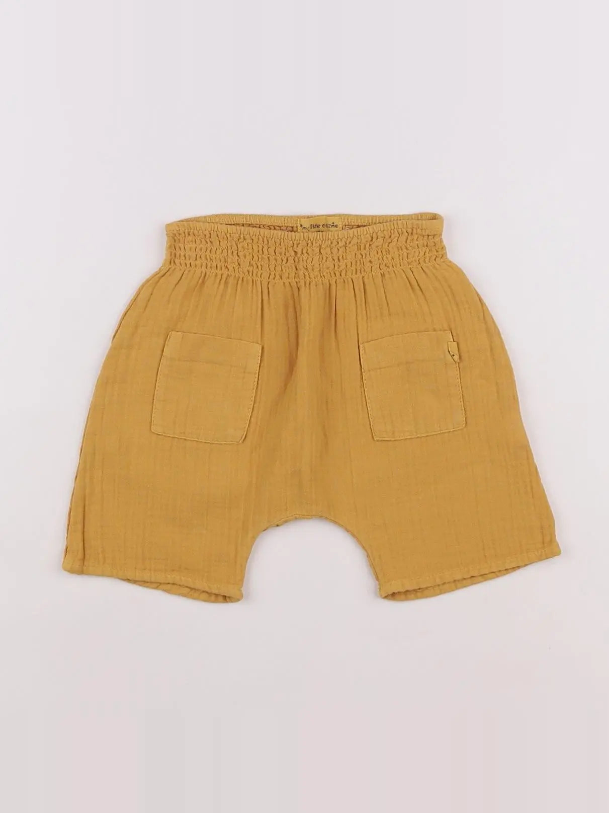 My little cozmo - short jaune - 6/9 mois