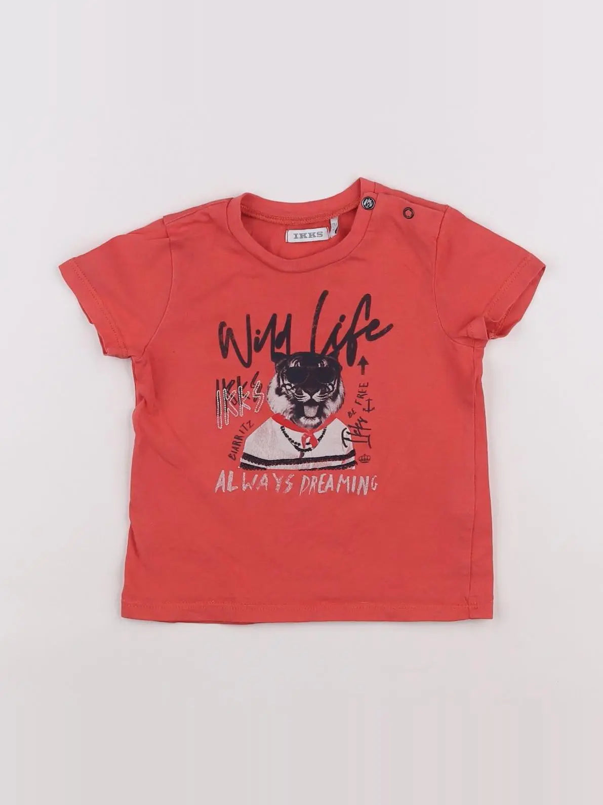 IKKS - tee-shirt rose - 12 mois