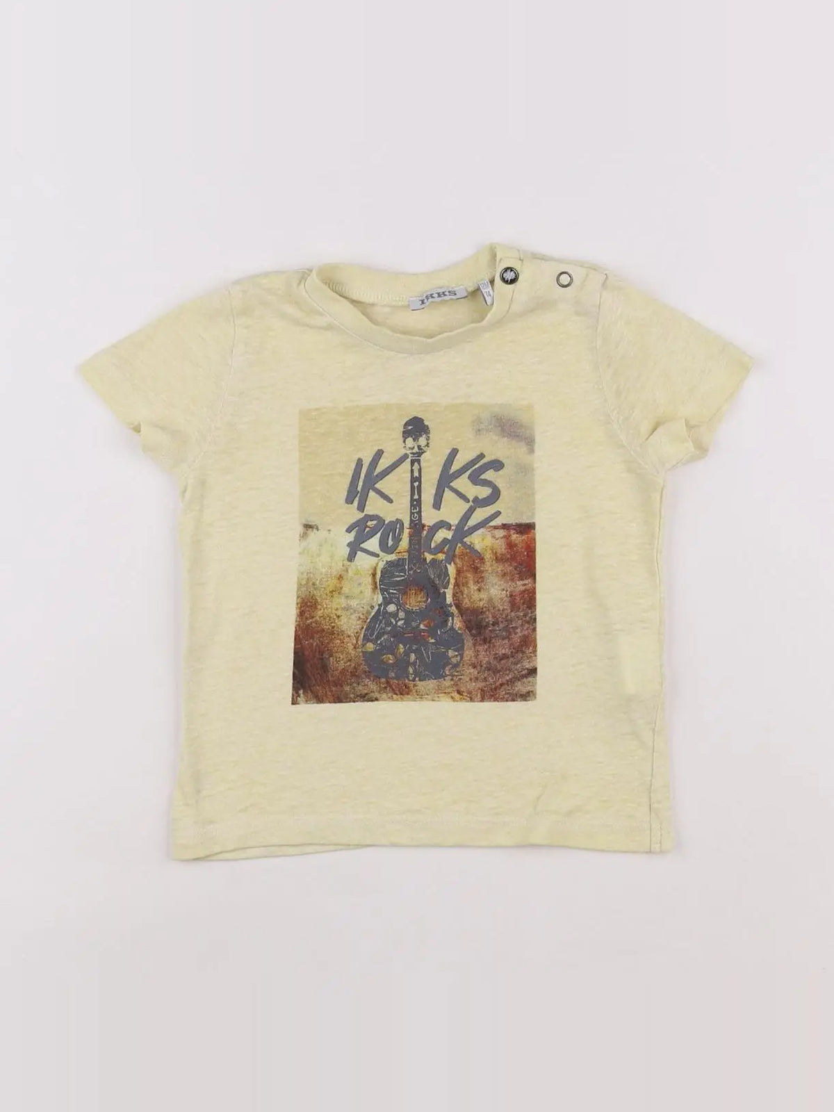 IKKS - tee-shirt jaune - 12 mois