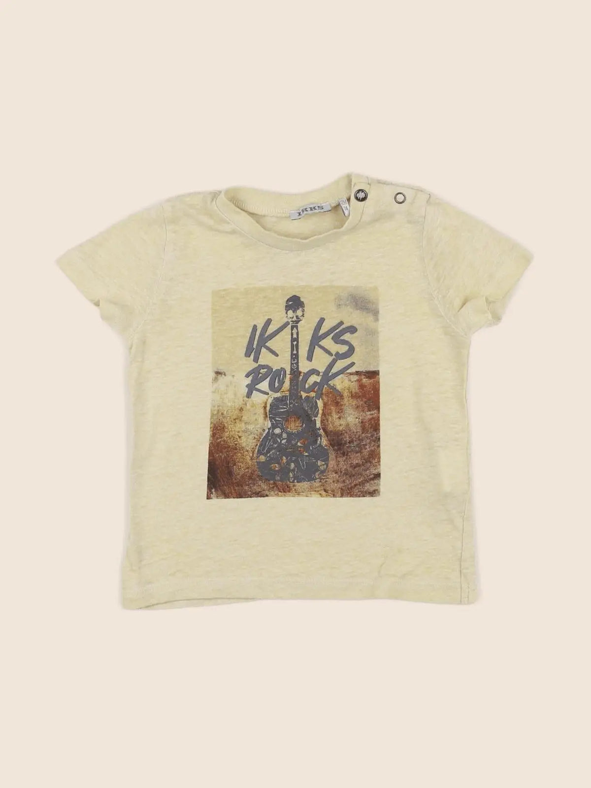 IKKS - tee-shirt jaune - 12 mois