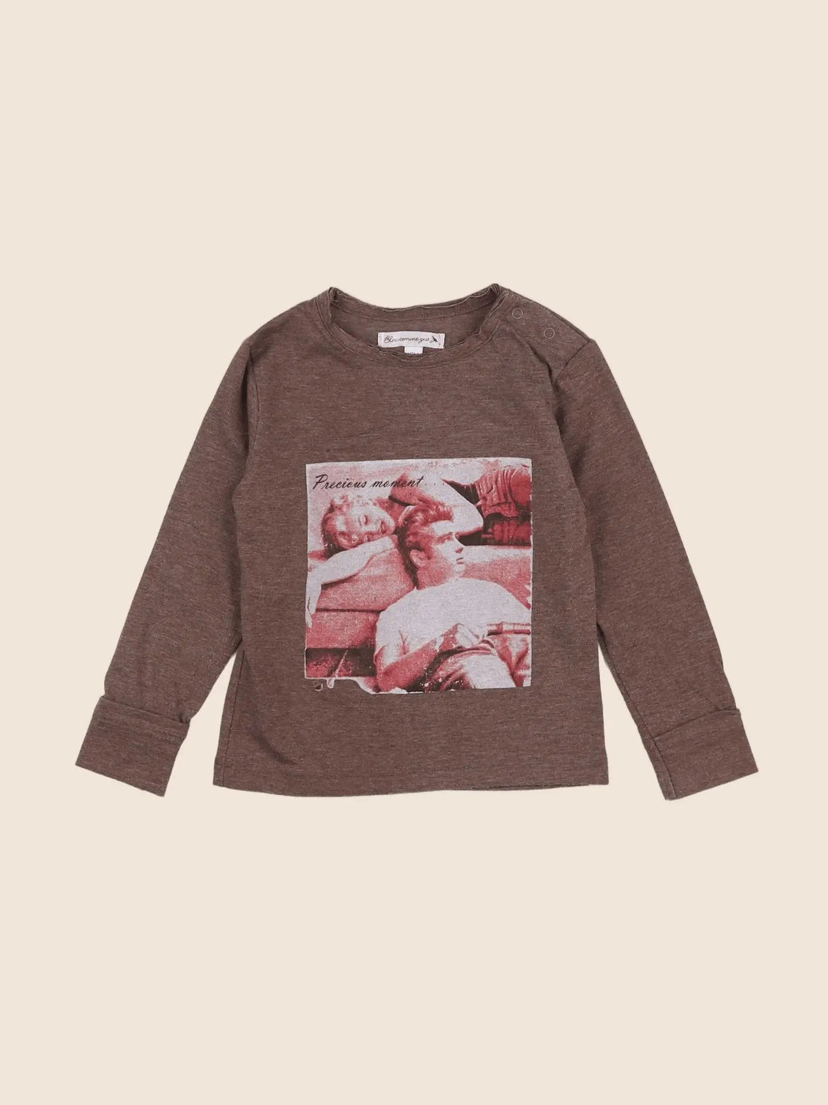Bleu Comme Gris - tee-shirt marron - 18 mois