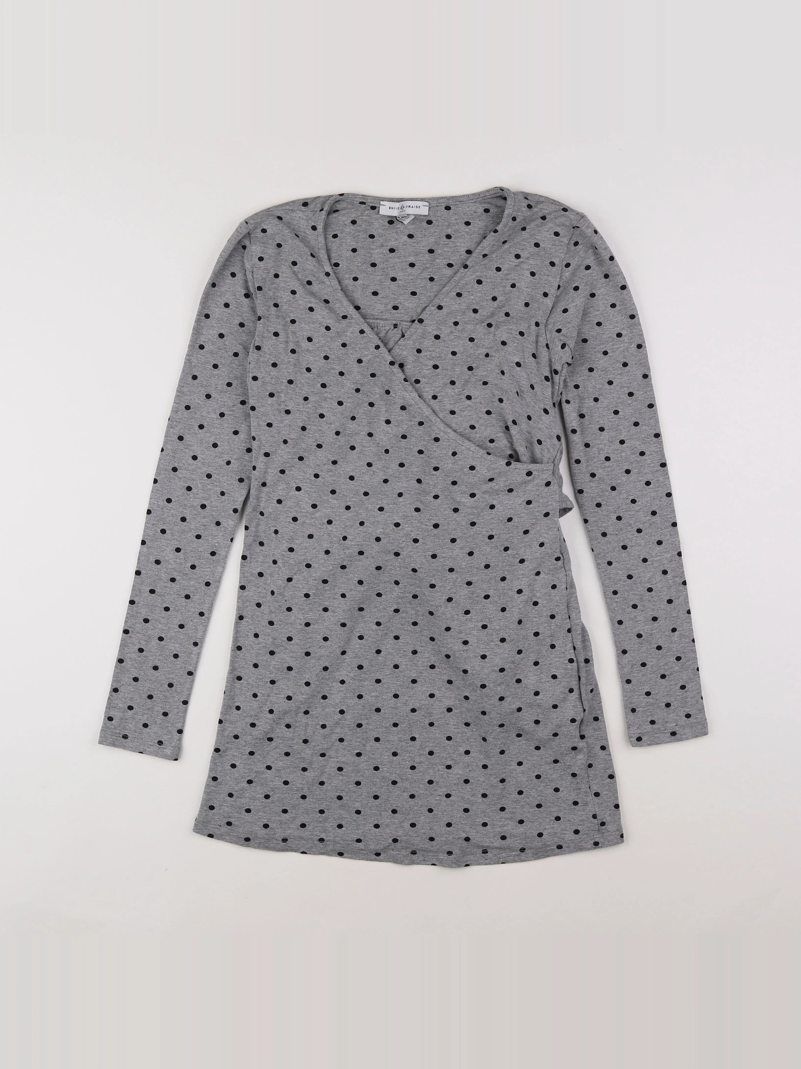 Envie de fraise - robe grossesse gris - 34 à 36