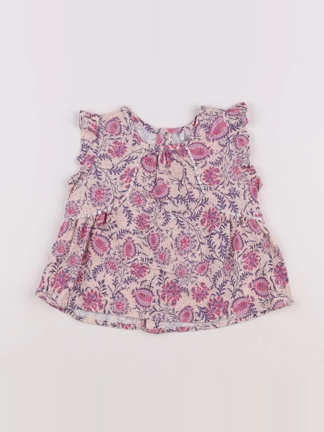 IKKS - blouse violet - 12 mois
