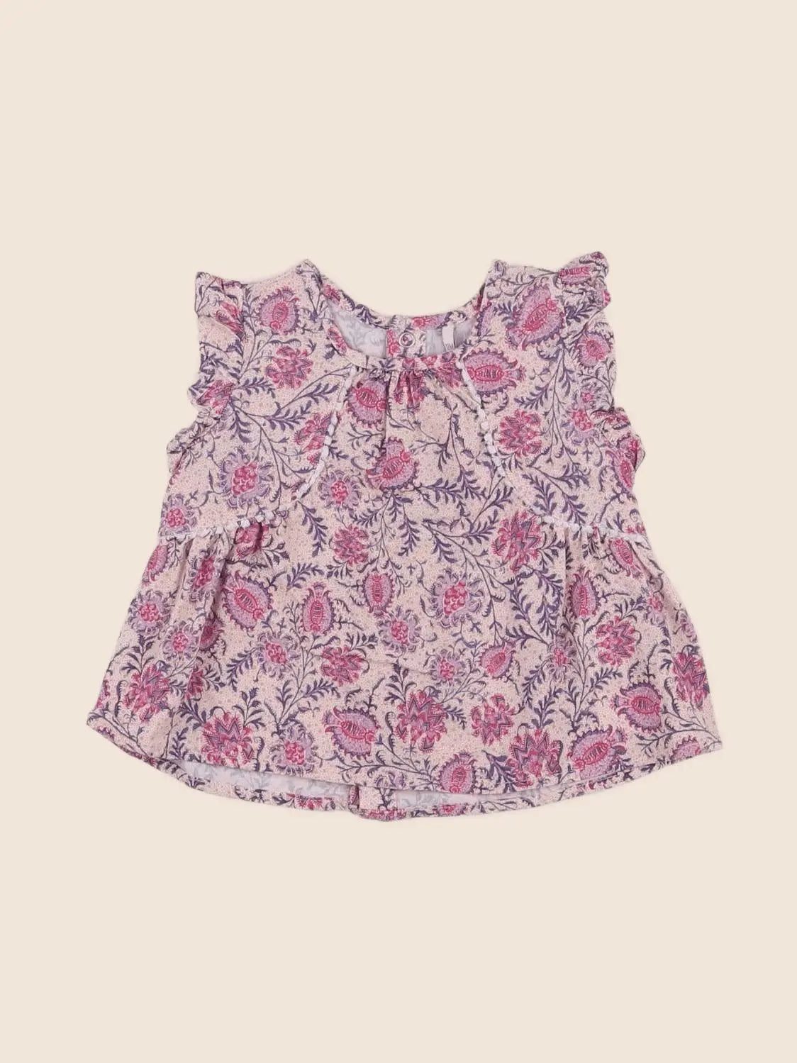 IKKS - blouse violet - 12 mois