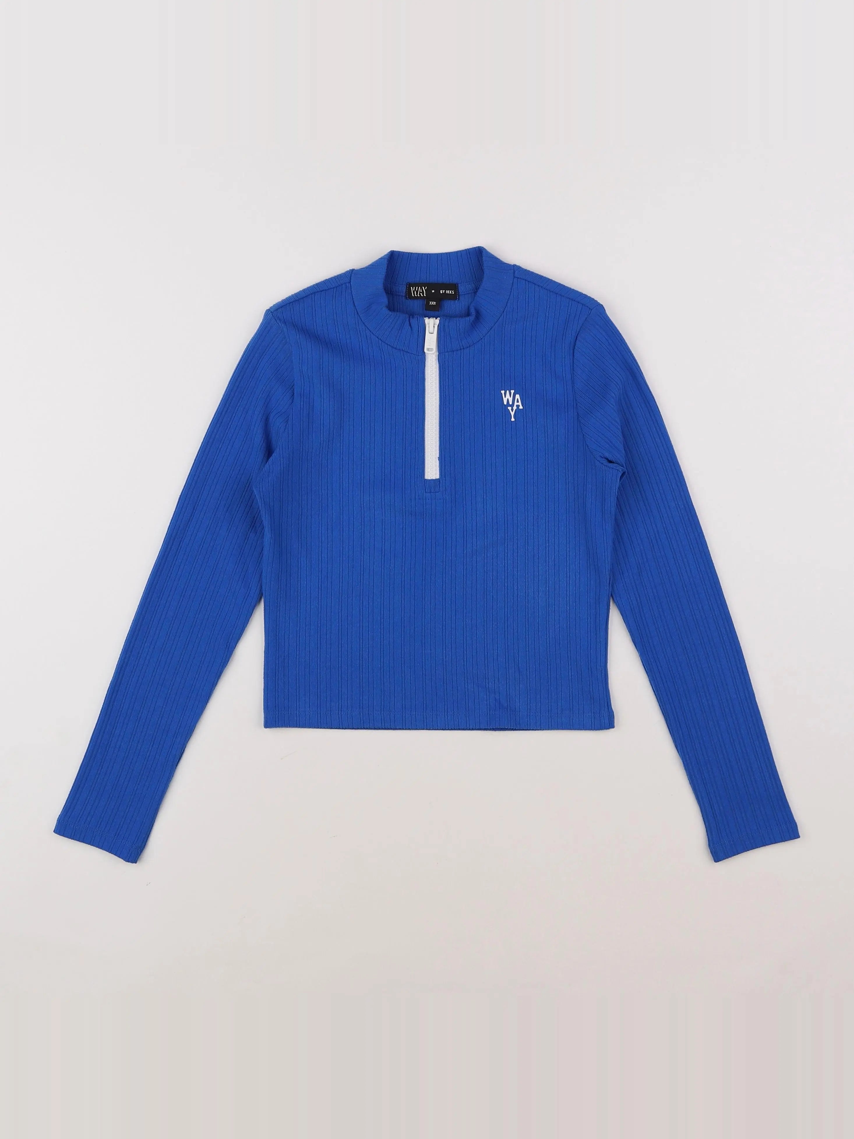 IKKS - tee-shirt court  bleu - 10 ans