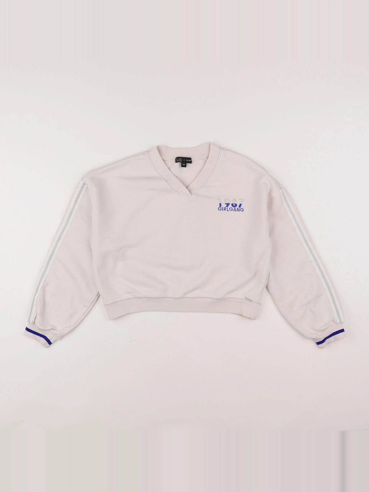 IKKS - sweat court beige - 10 ans