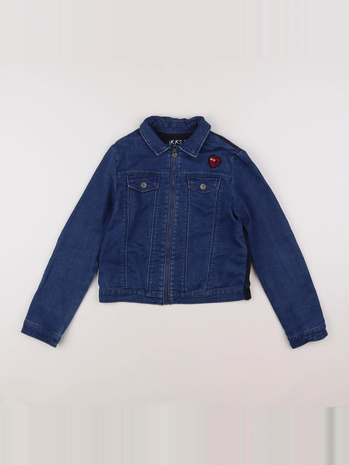 IKKS - veste imprimé au dos bleu - 10 ans