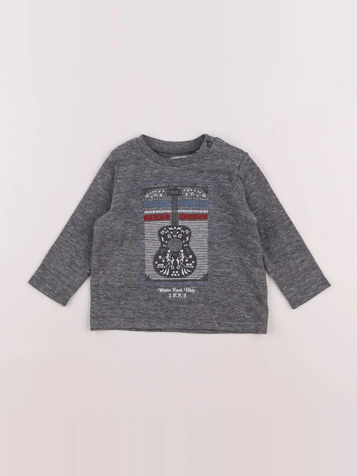 IKKS - tee-shirt gris - 6 mois