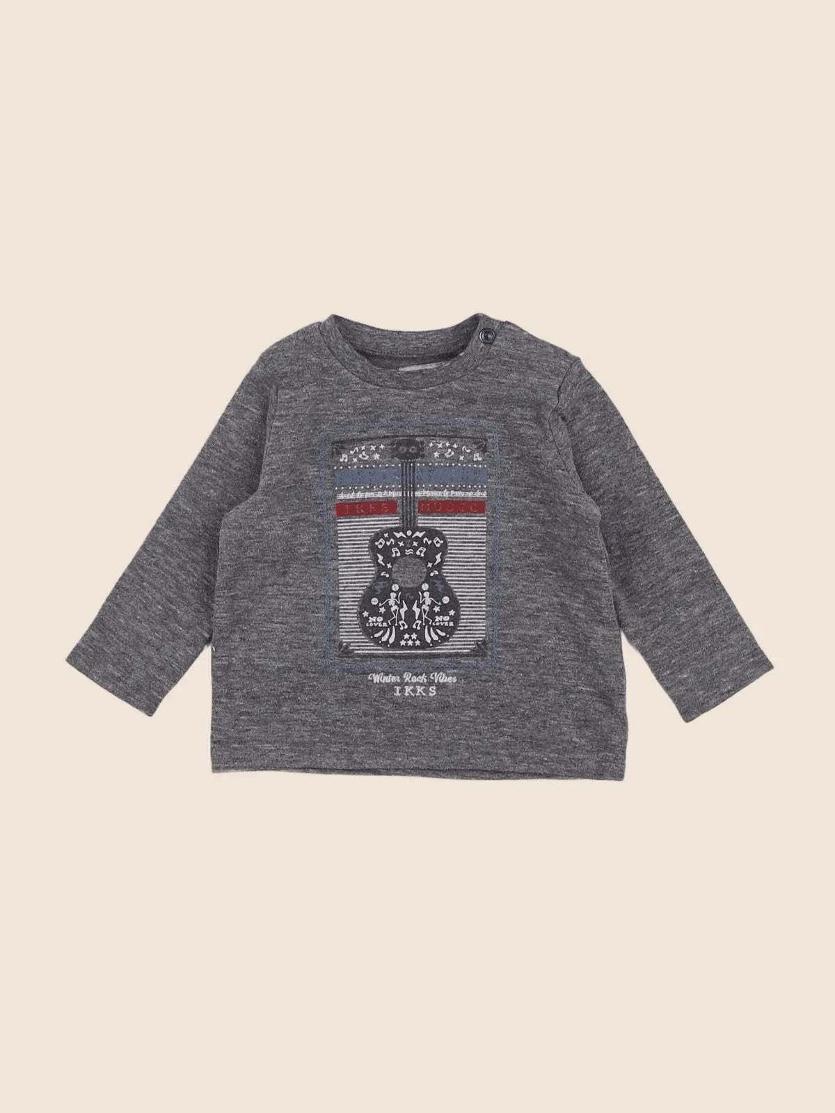 IKKS - tee-shirt gris - 6 mois