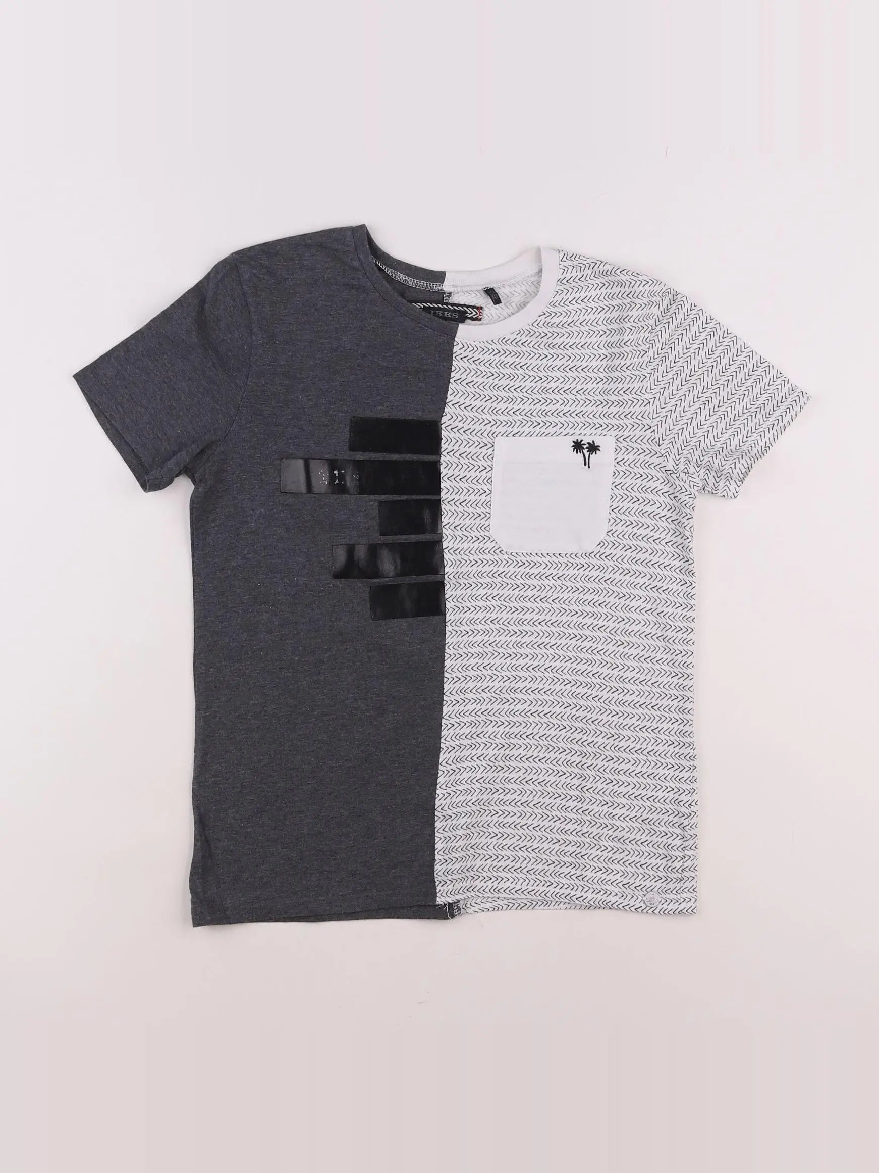 IKKS - tee-shirt gris - 10 ans