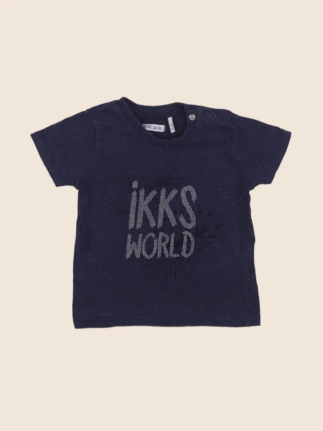 IKKS - tee-shirt bleu - 6 mois