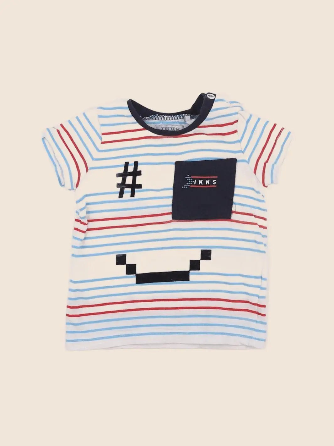 IKKS - tee-shirt multicolore - 6 mois