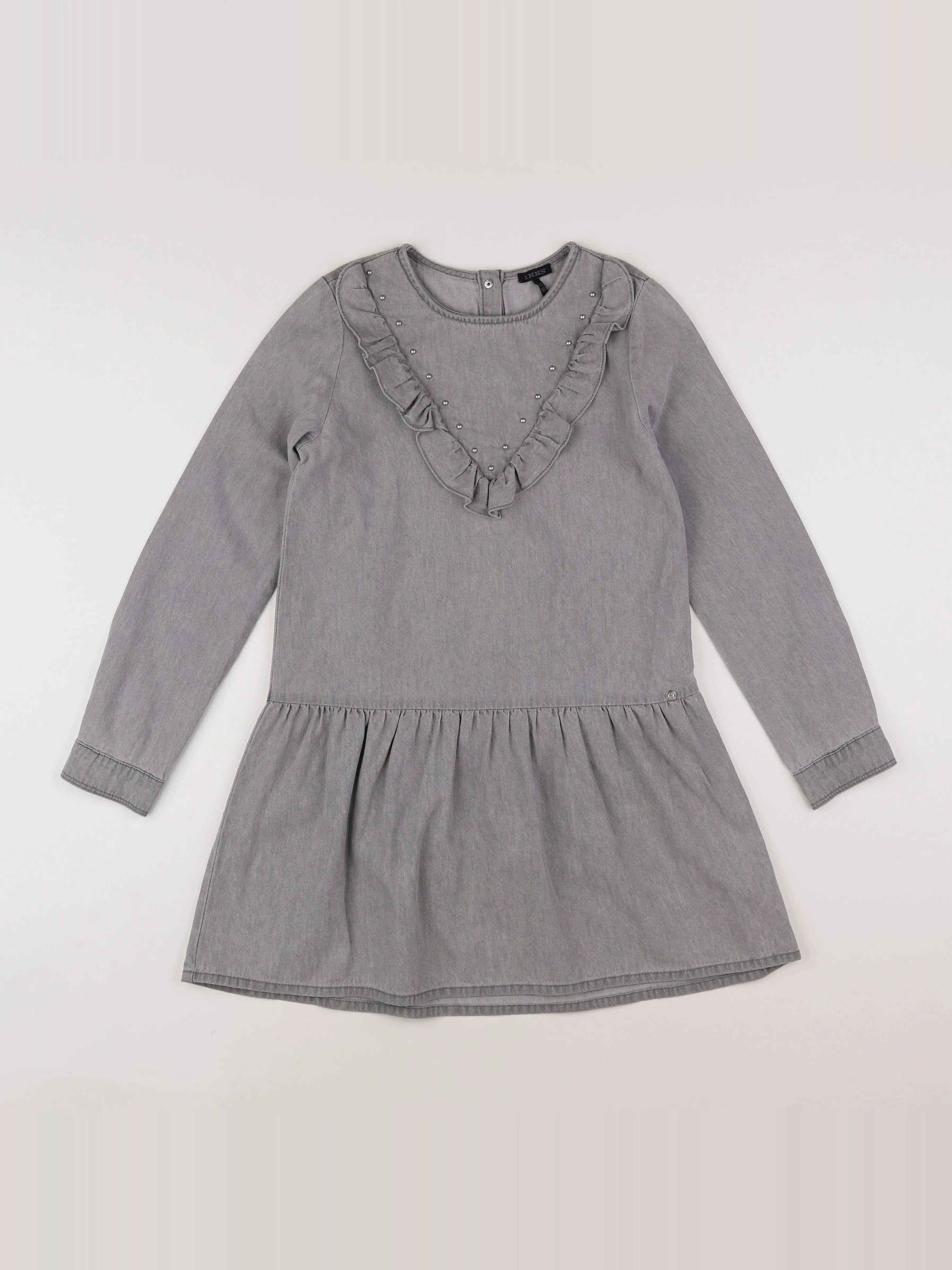 IKKS - robe gris - 10 ans