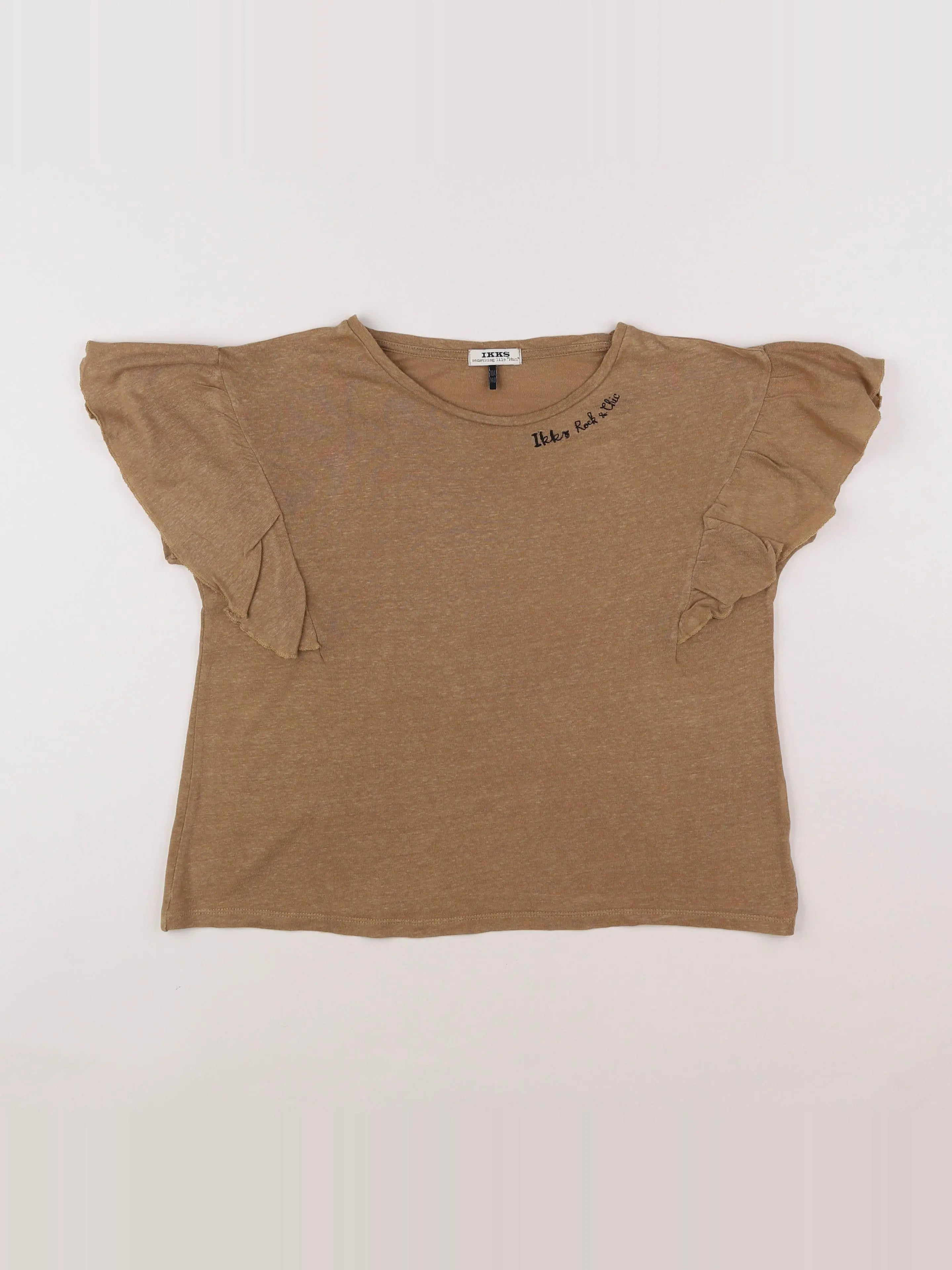 IKKS - tee-shirt marron - 10 ans