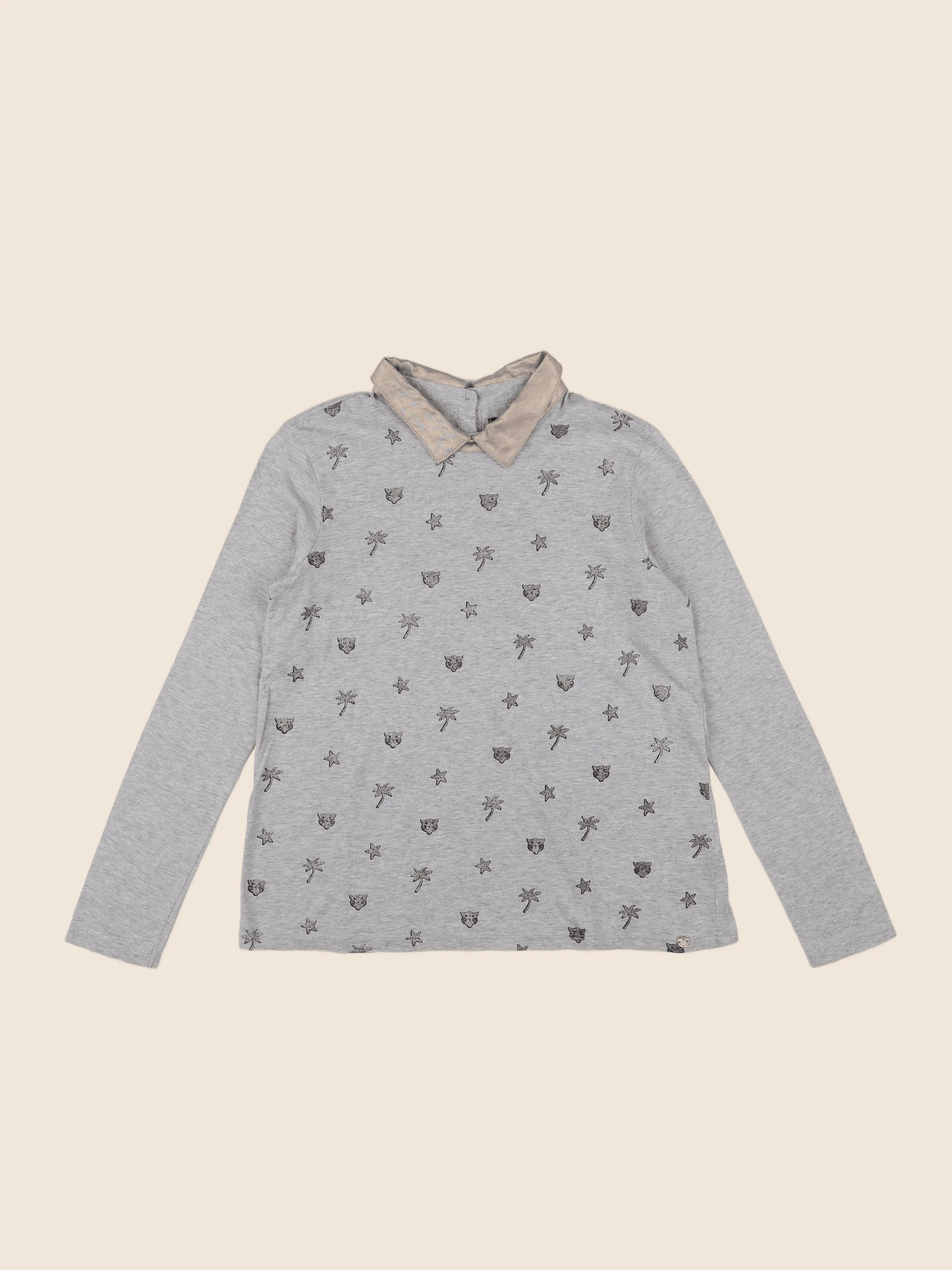 IKKS - tee-shirt gris - 12 ans