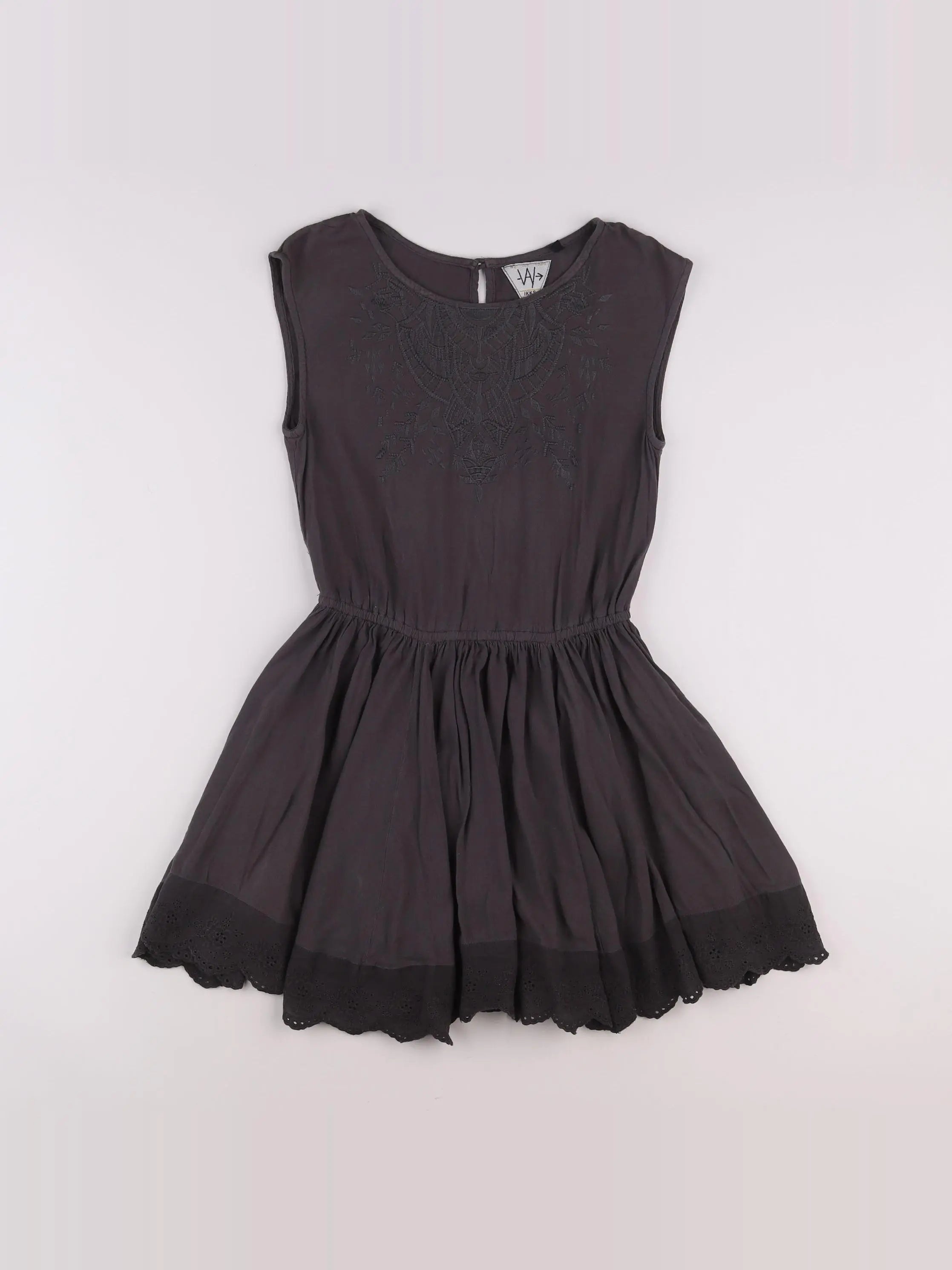 IKKS - robe gris - 10 ans