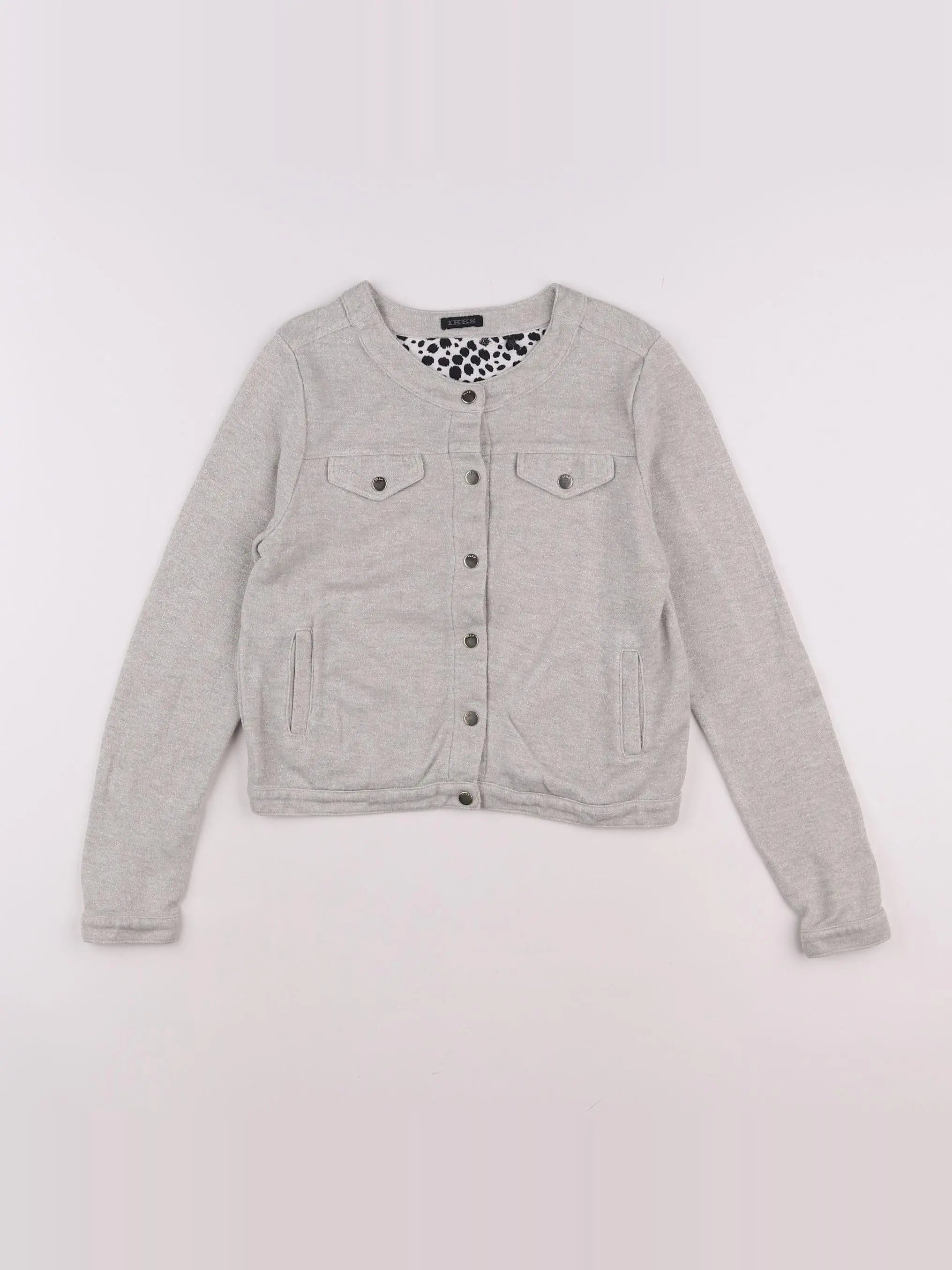 IKKS - veste gris - 10 ans