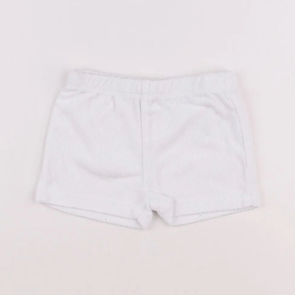 Vertbaudet - short blanc - 12 mois