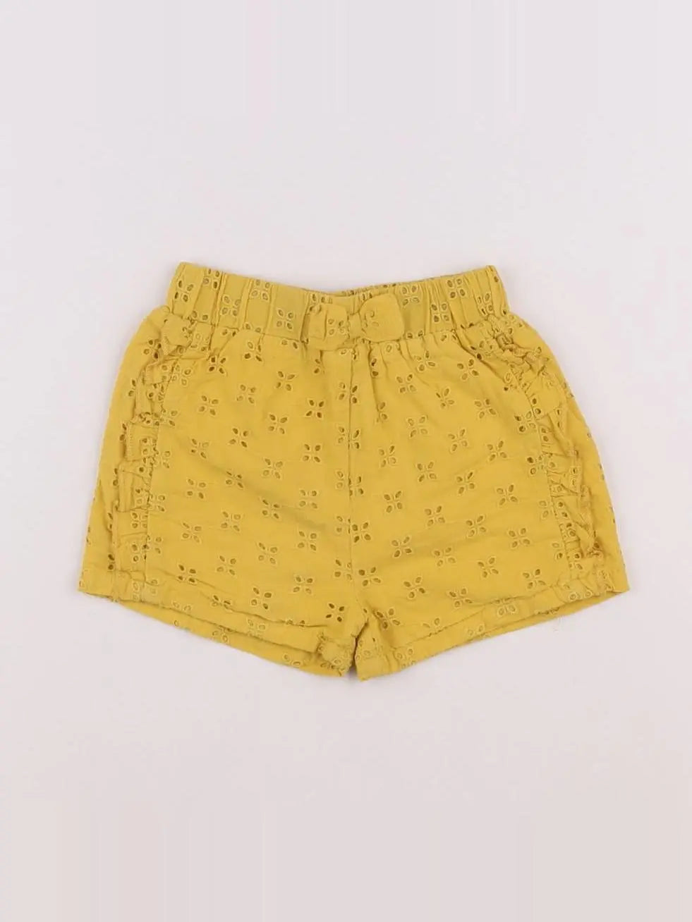 Vertbaudet - short jaune - 12 mois