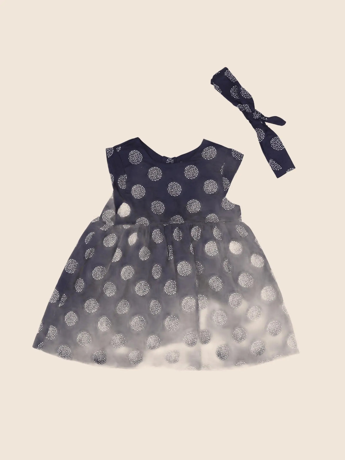 Vertbaudet - robe bleu - 12 mois