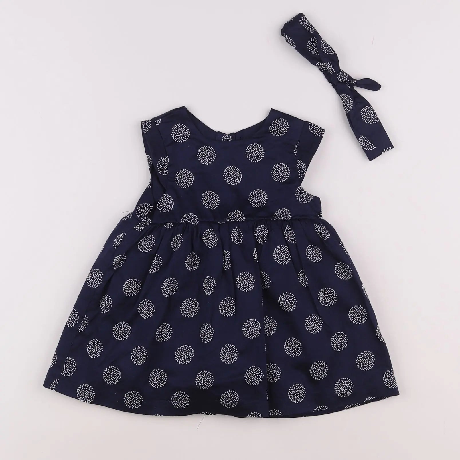 Vertbaudet - robe bleu - 12 mois