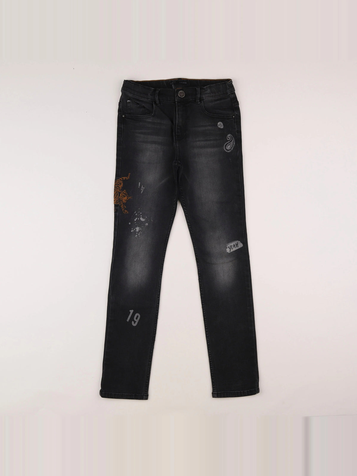 IKKS - jean gris - 12 ans