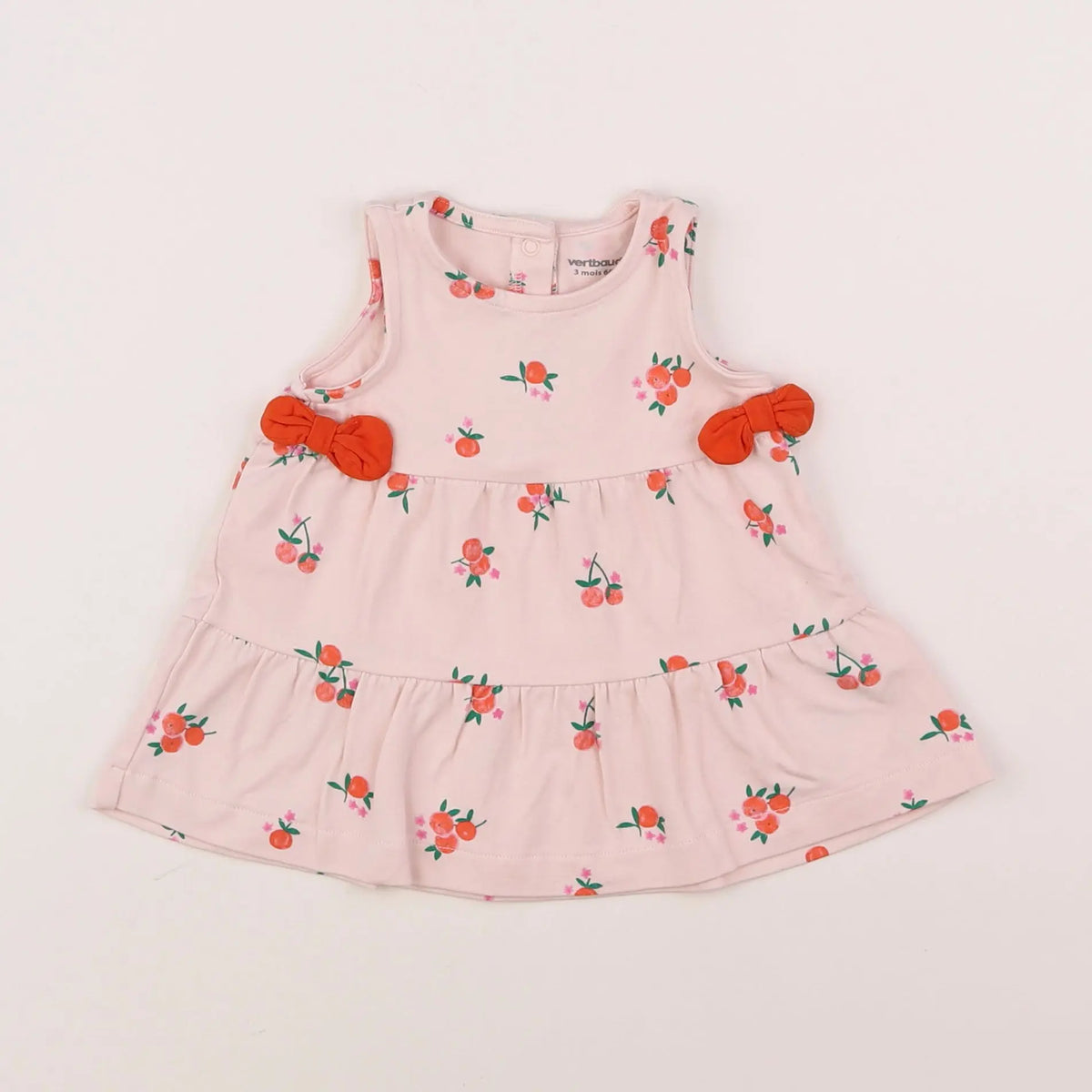 Vertbaudet - robe rose - 3 mois