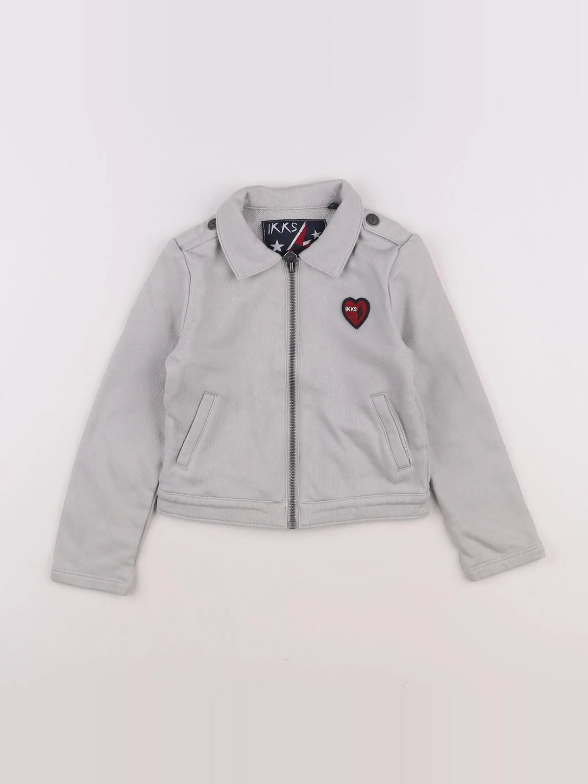 IKKS - sweat gris - 6 ans