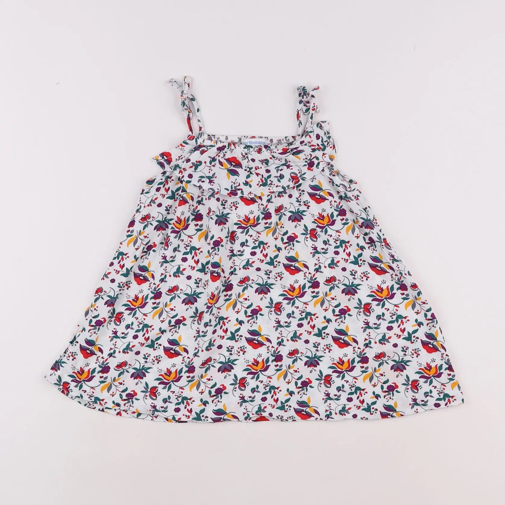 Vertbaudet - robe multicolore - 18 mois