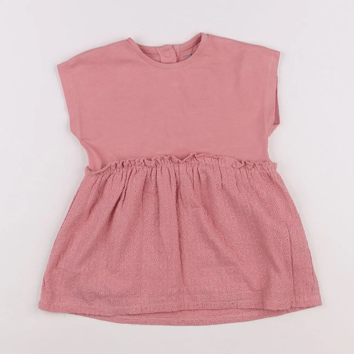 Vertbaudet - robe rose - 9 mois