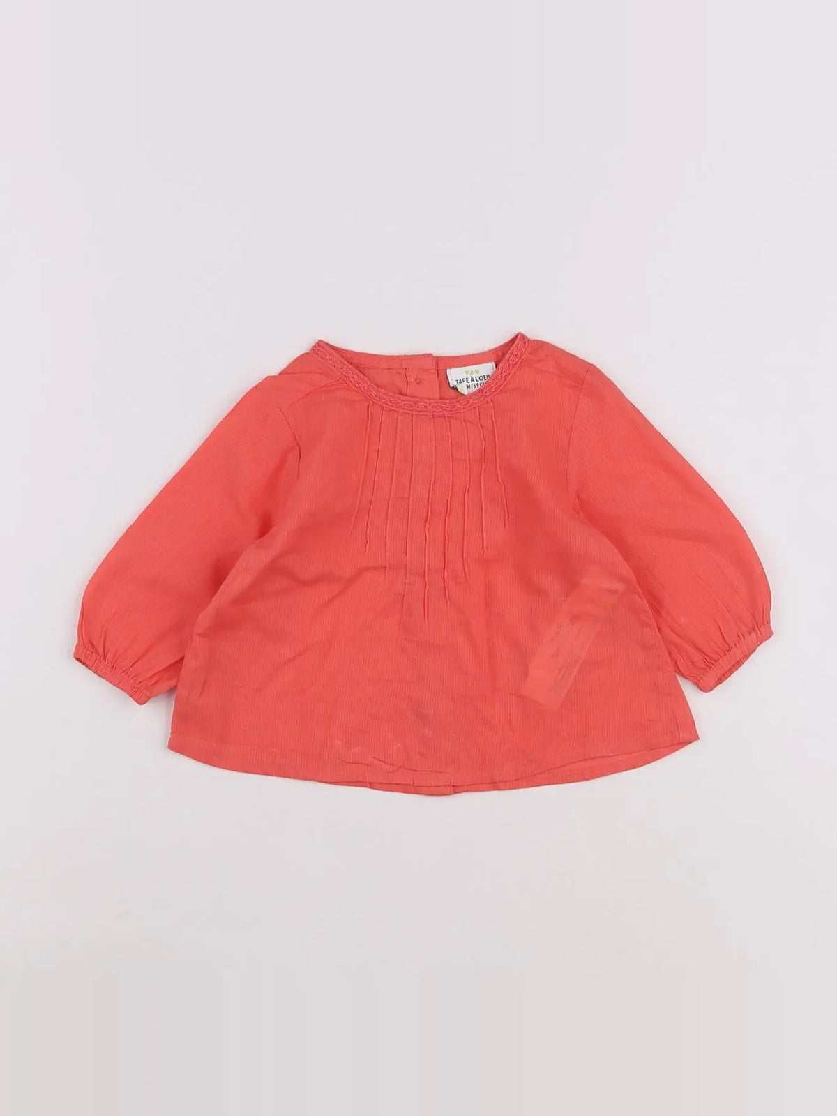 Tape à l'oeil - blouse orange - 3 mois