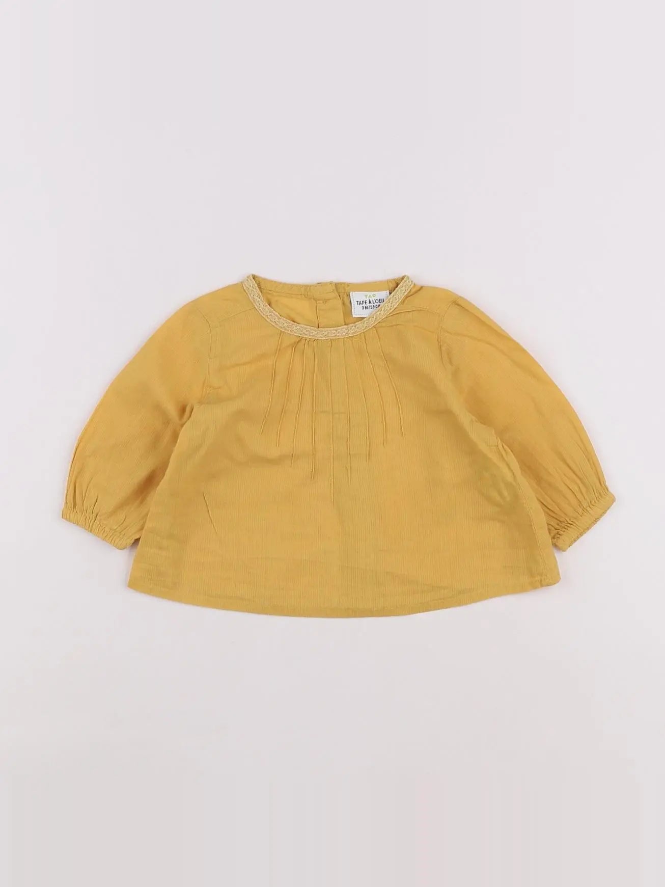 Tape à l'oeil - blouse jaune - 3 mois