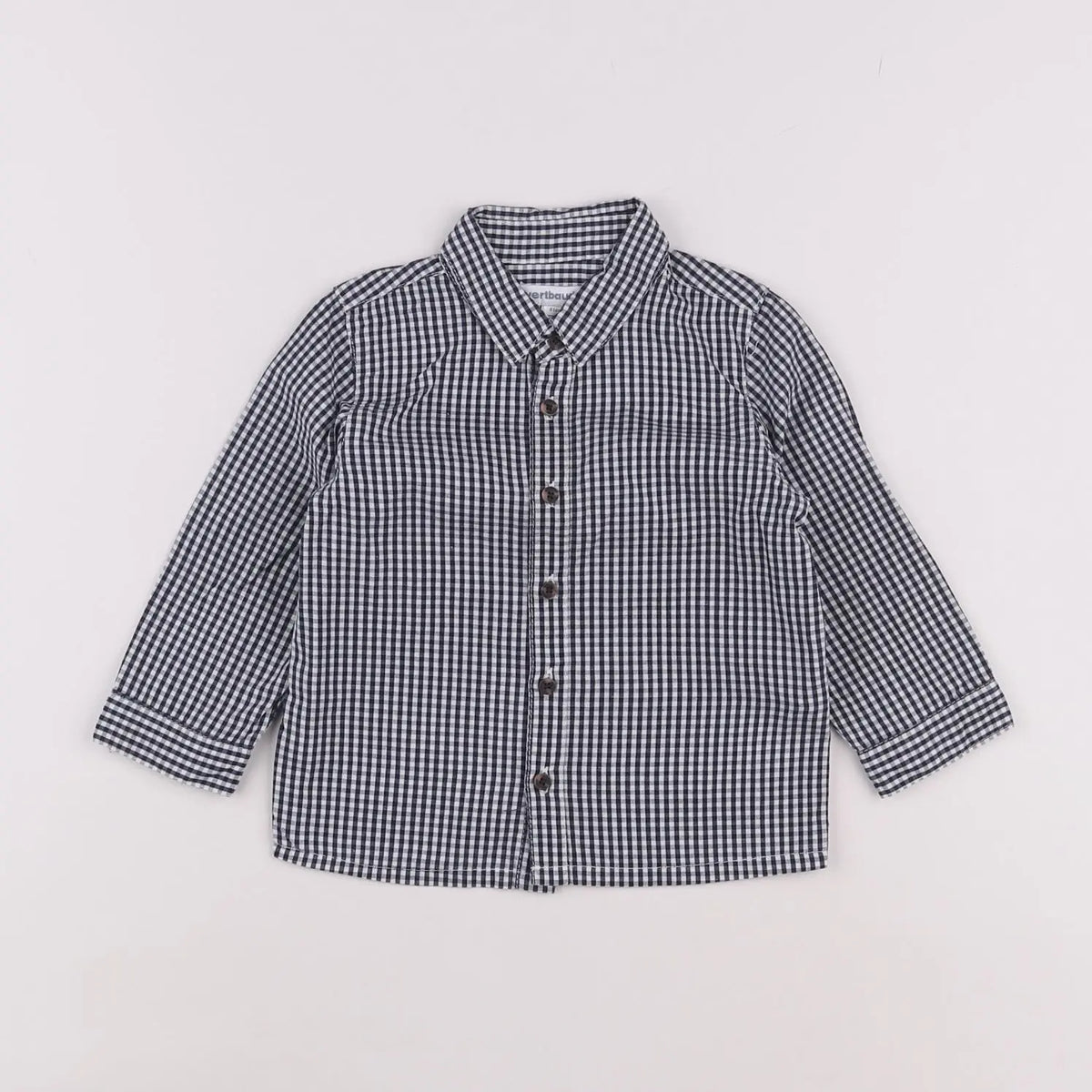 Vertbaudet - chemise bleu - 18 mois