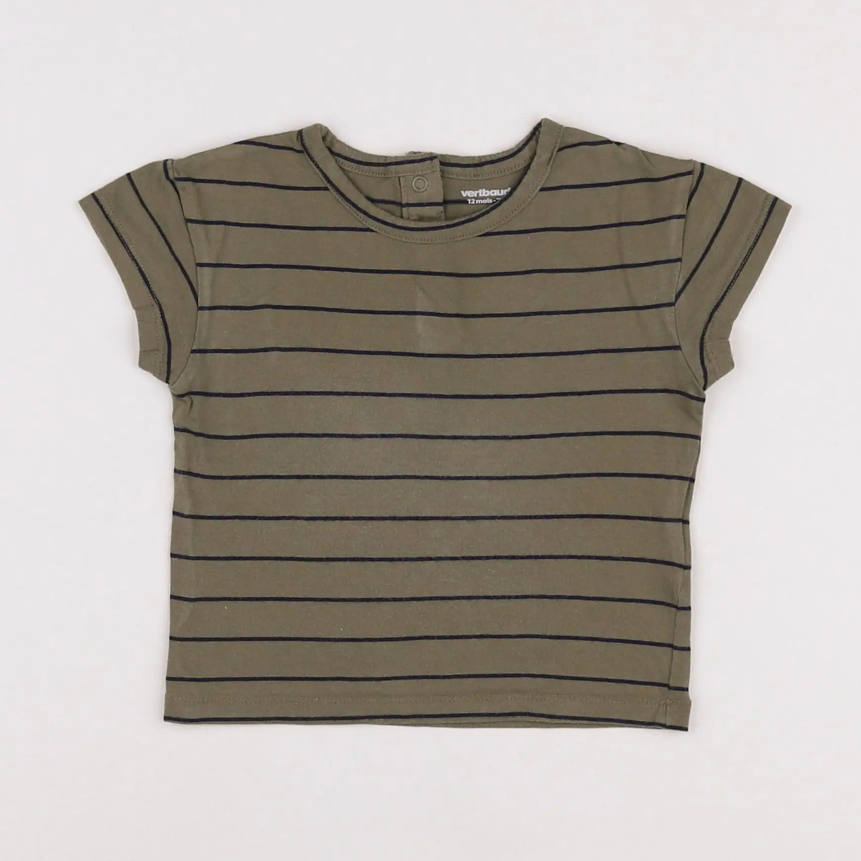 Vertbaudet - tee-shirt vert - 12 mois