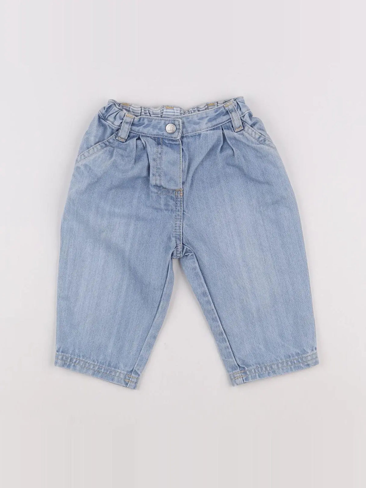 Petit Bateau - jean bleu - 6 mois